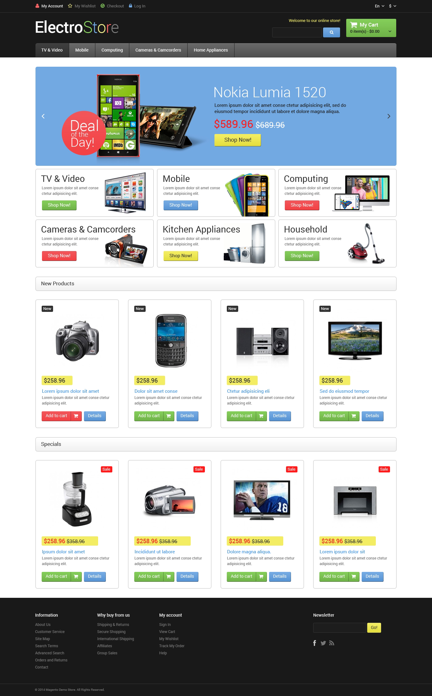 Electro Goods Magento Theme