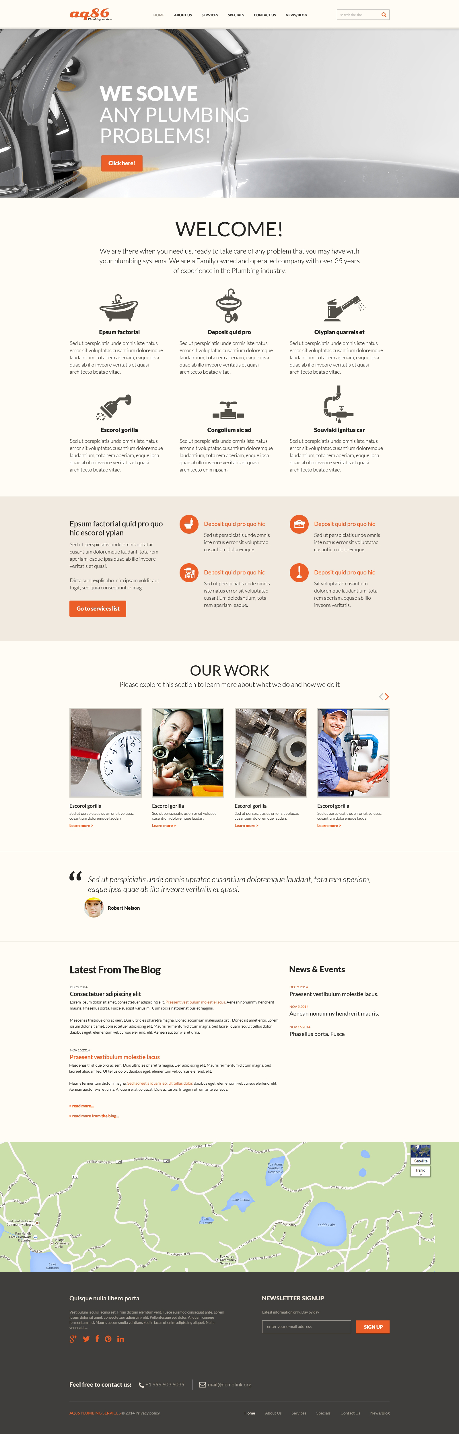 Plumbing Responsive Joomla Template