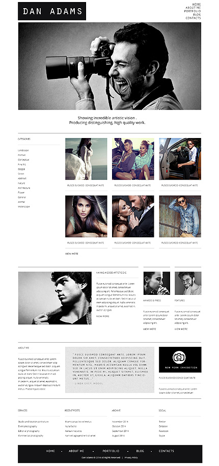 WordPress main photoshop screenshot