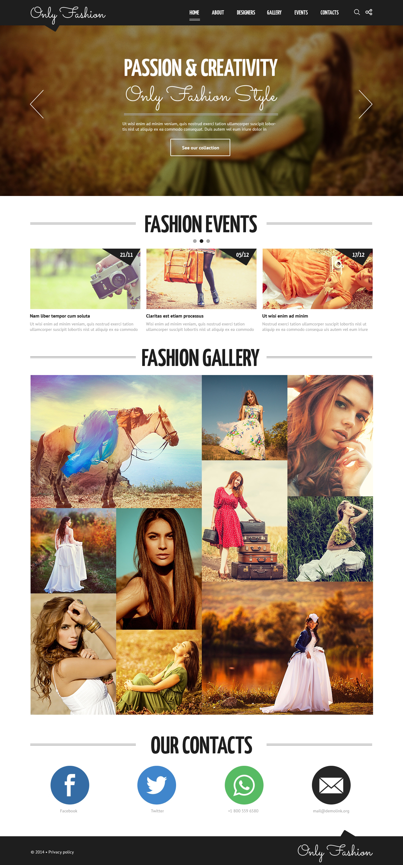 Fashion Blog Responsive Joomla Template