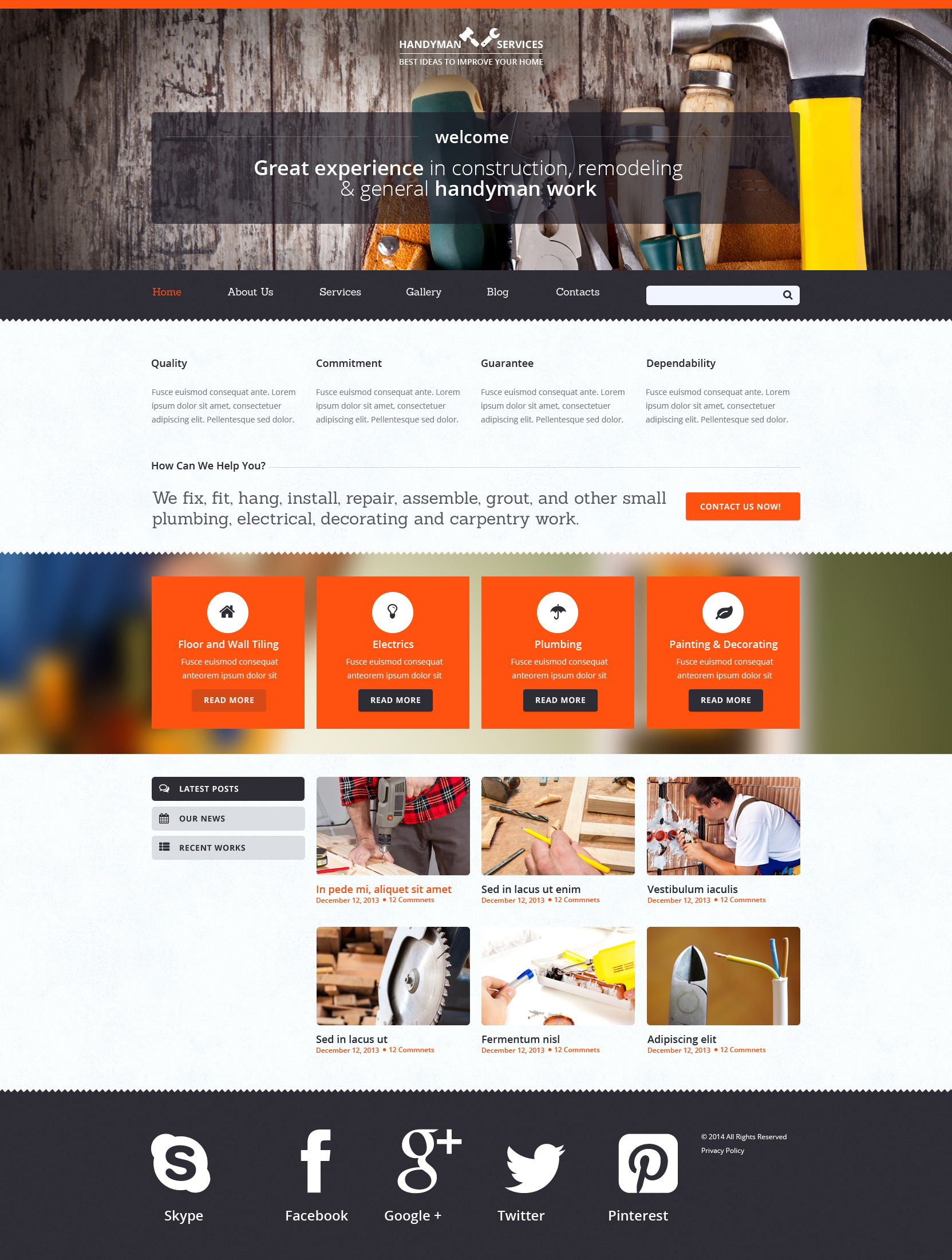 Home Repairs Responsive Joomla Template