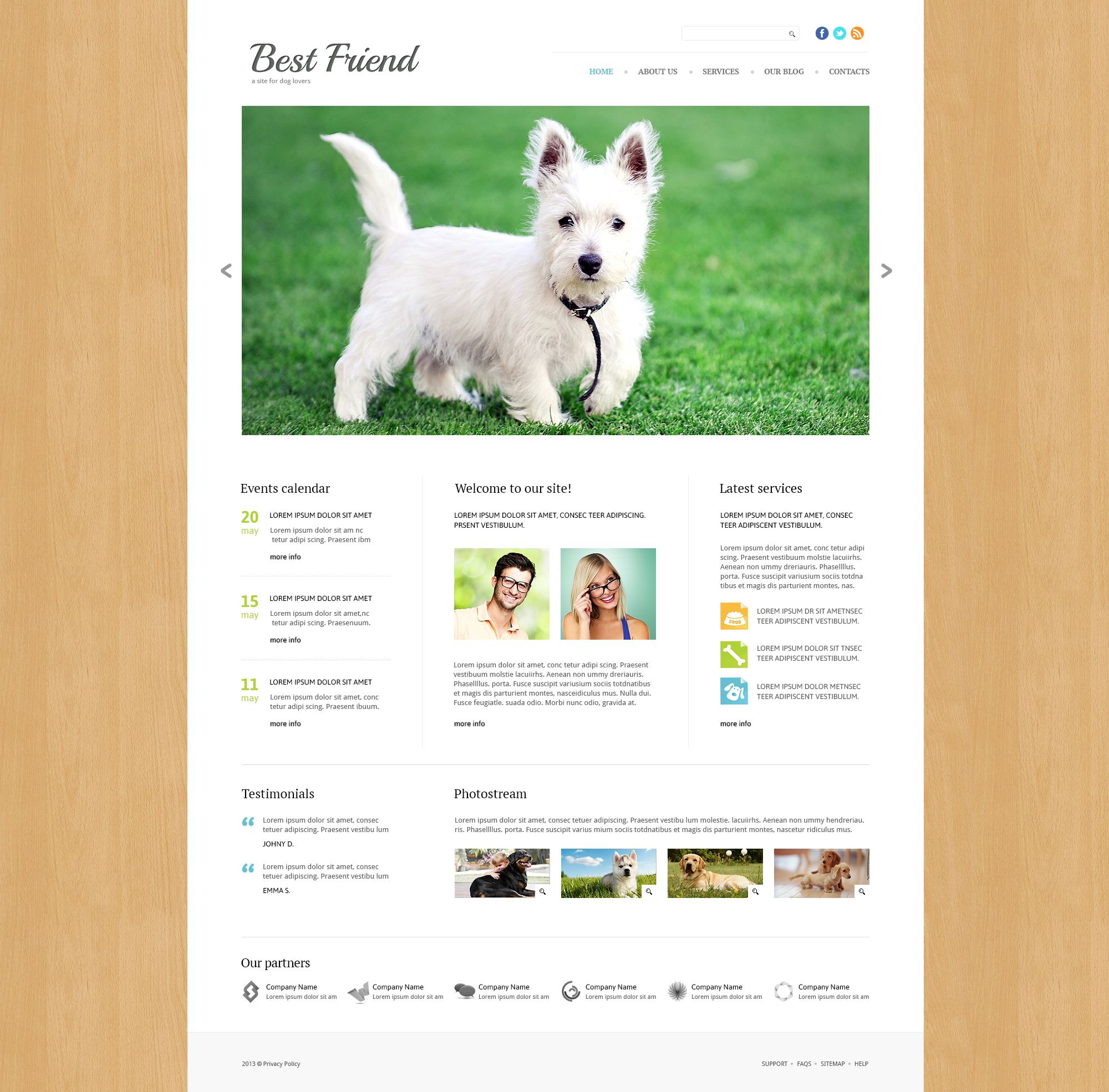 Dog Responsive Joomla Template