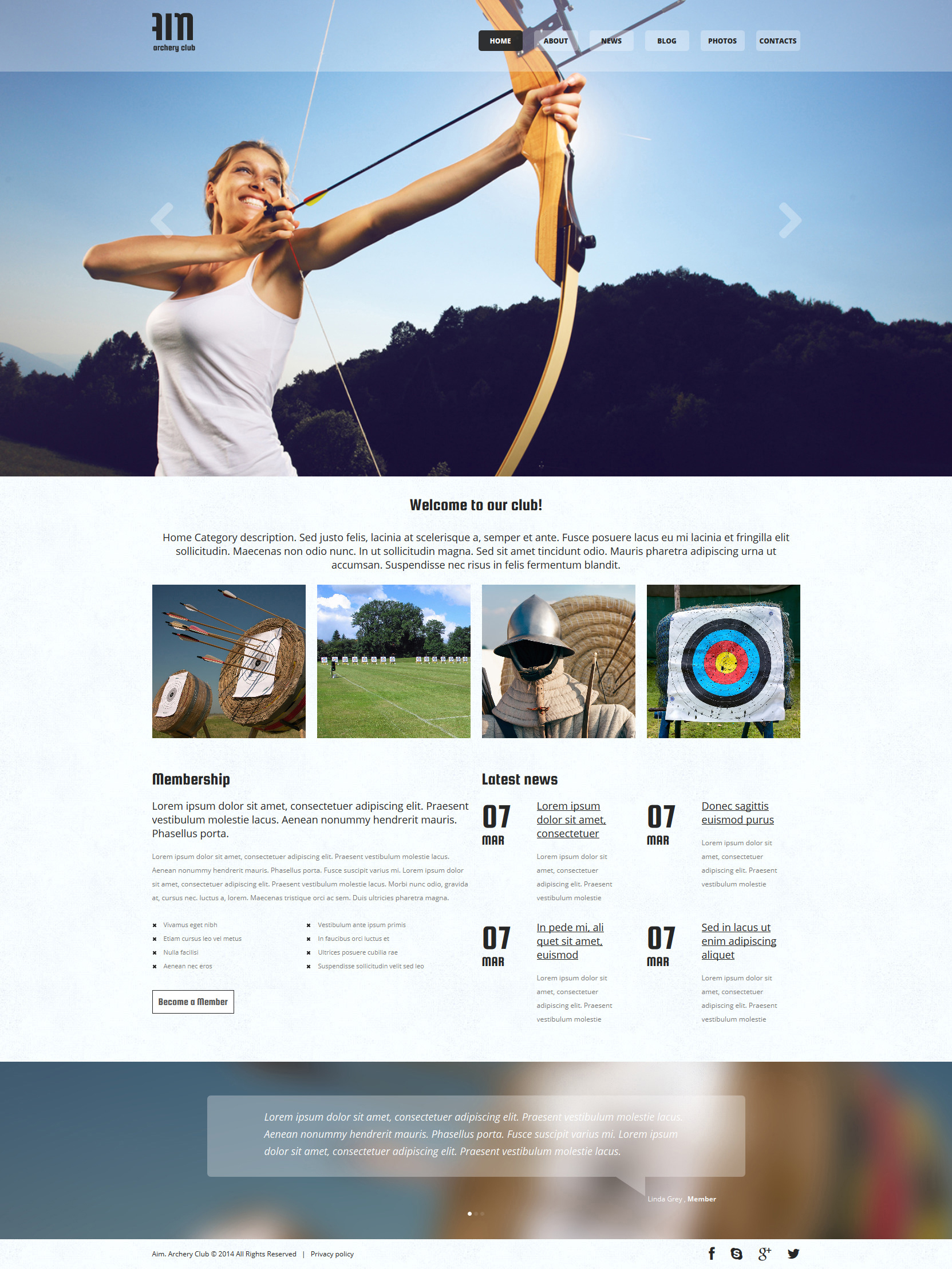 Archery Responsive Joomla Template