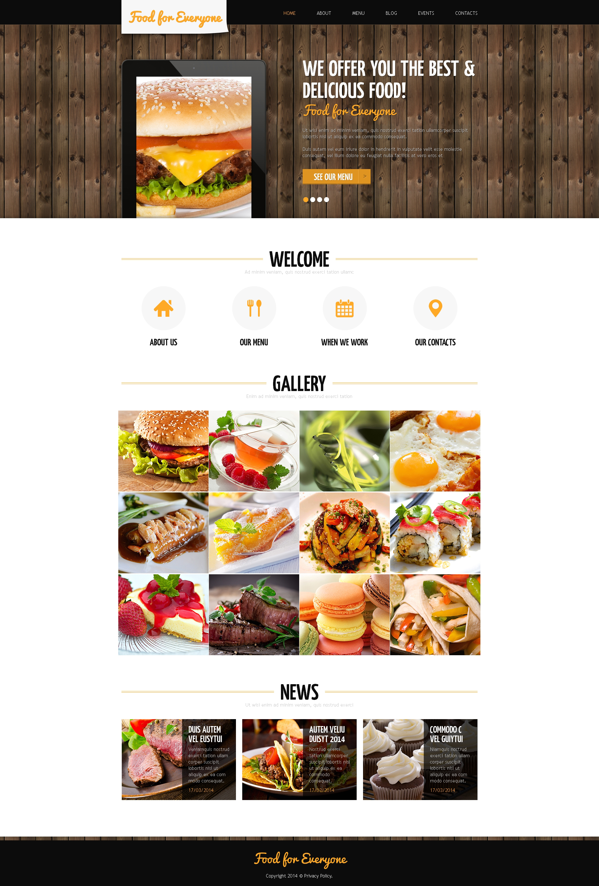 Cafe Responsive Joomla Template