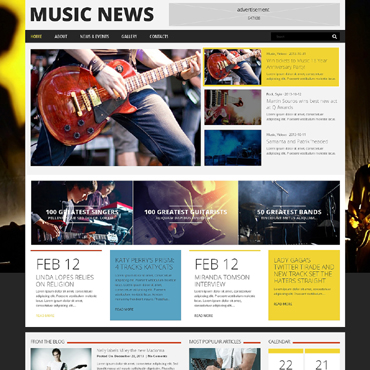 Template Muzică WordPress #48844