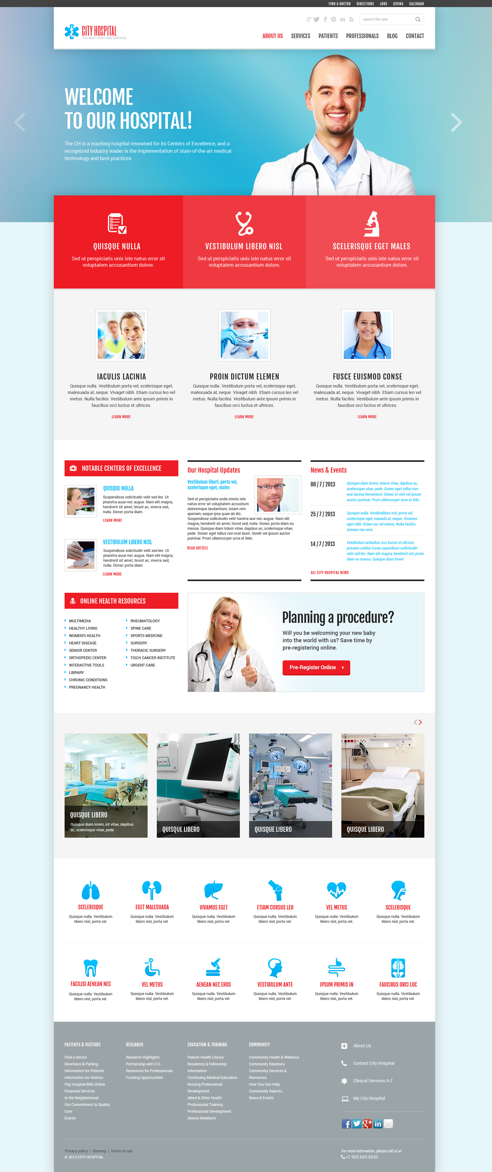 Ambulance Responsive Joomla Template