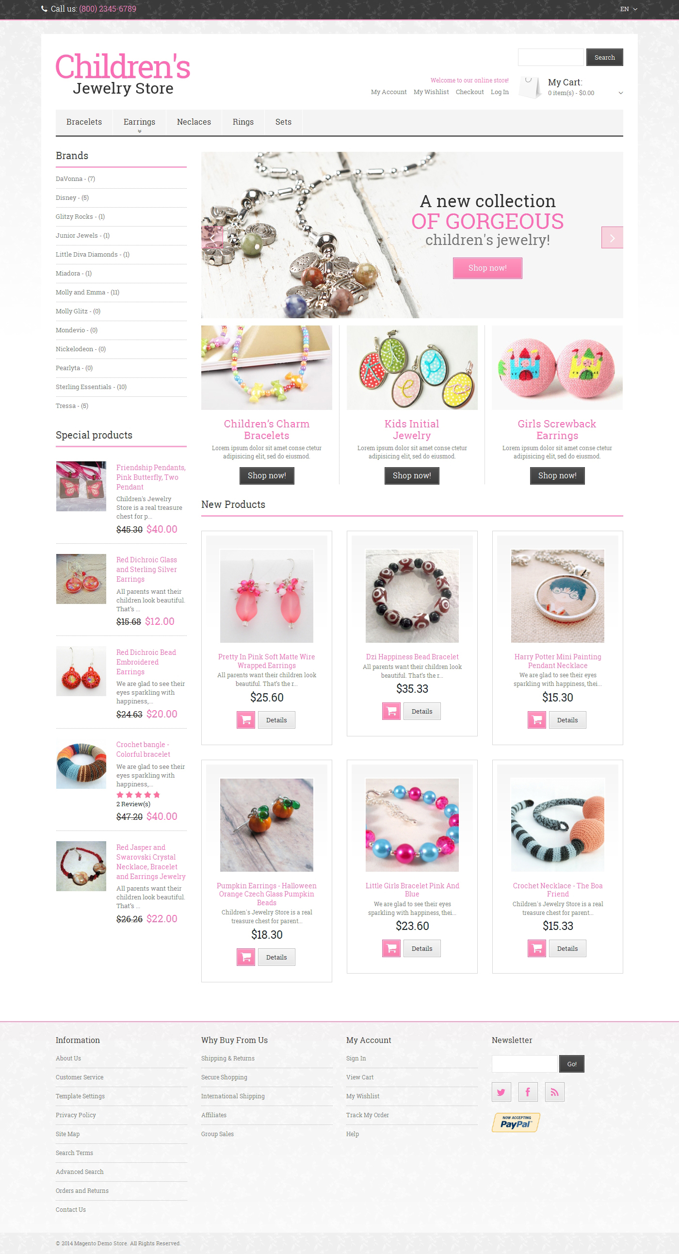 Jewelry Responsive Magento Theme