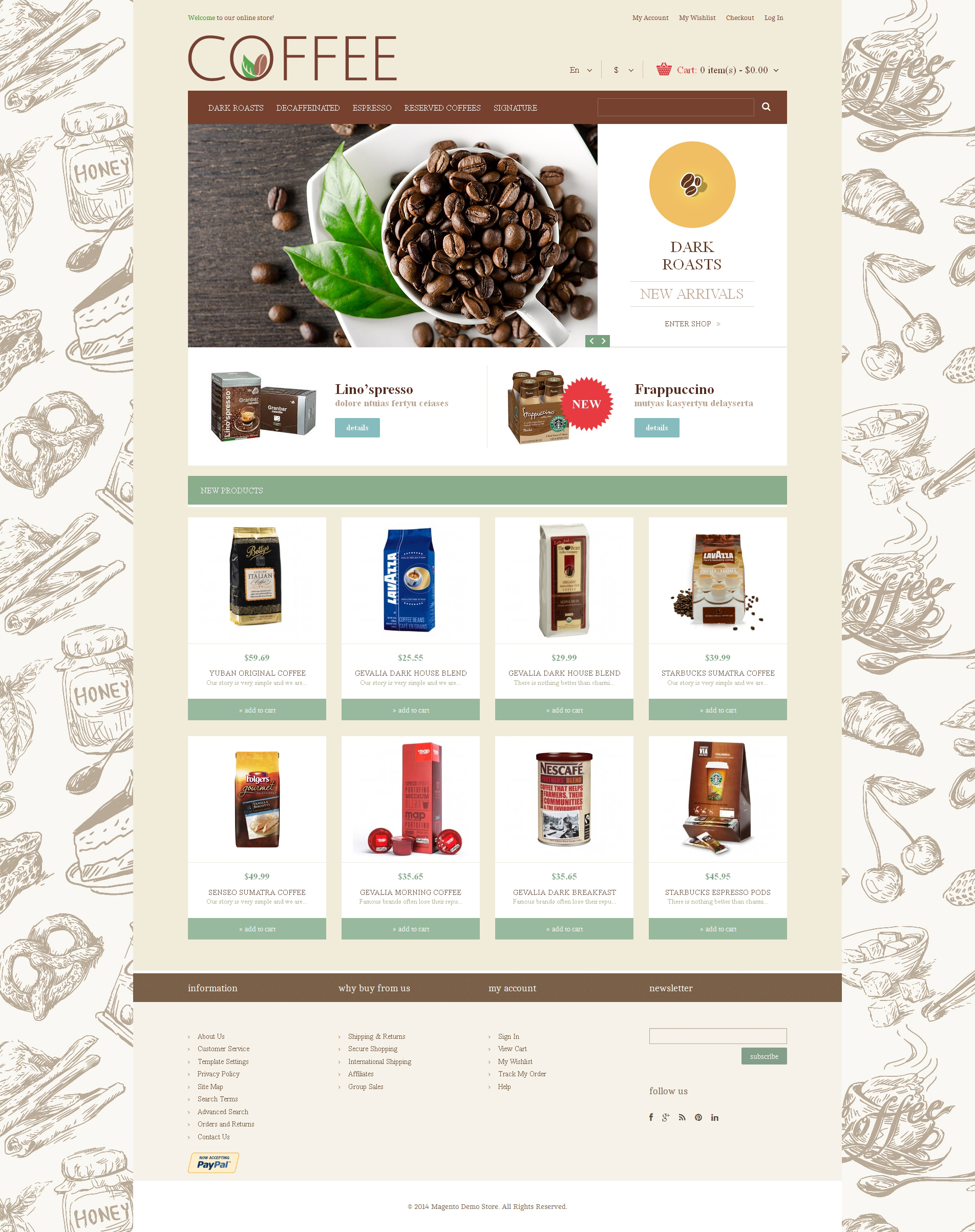 Cup of Coffee Magento Theme