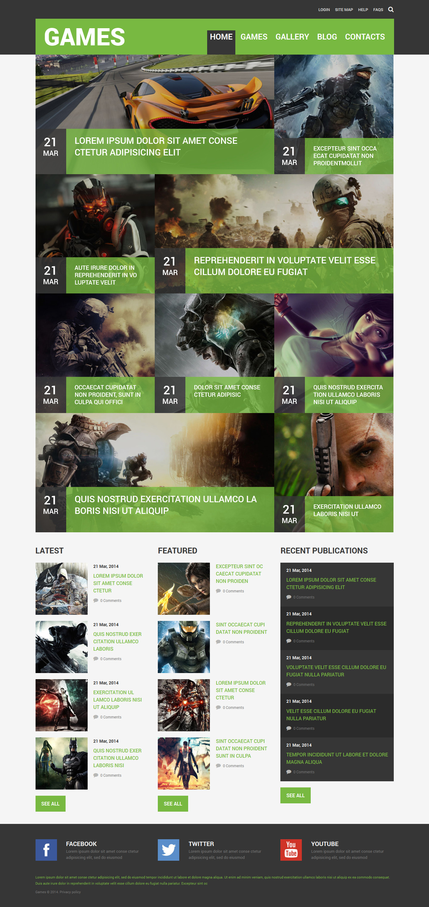 Game Portal Responsive Joomla Template