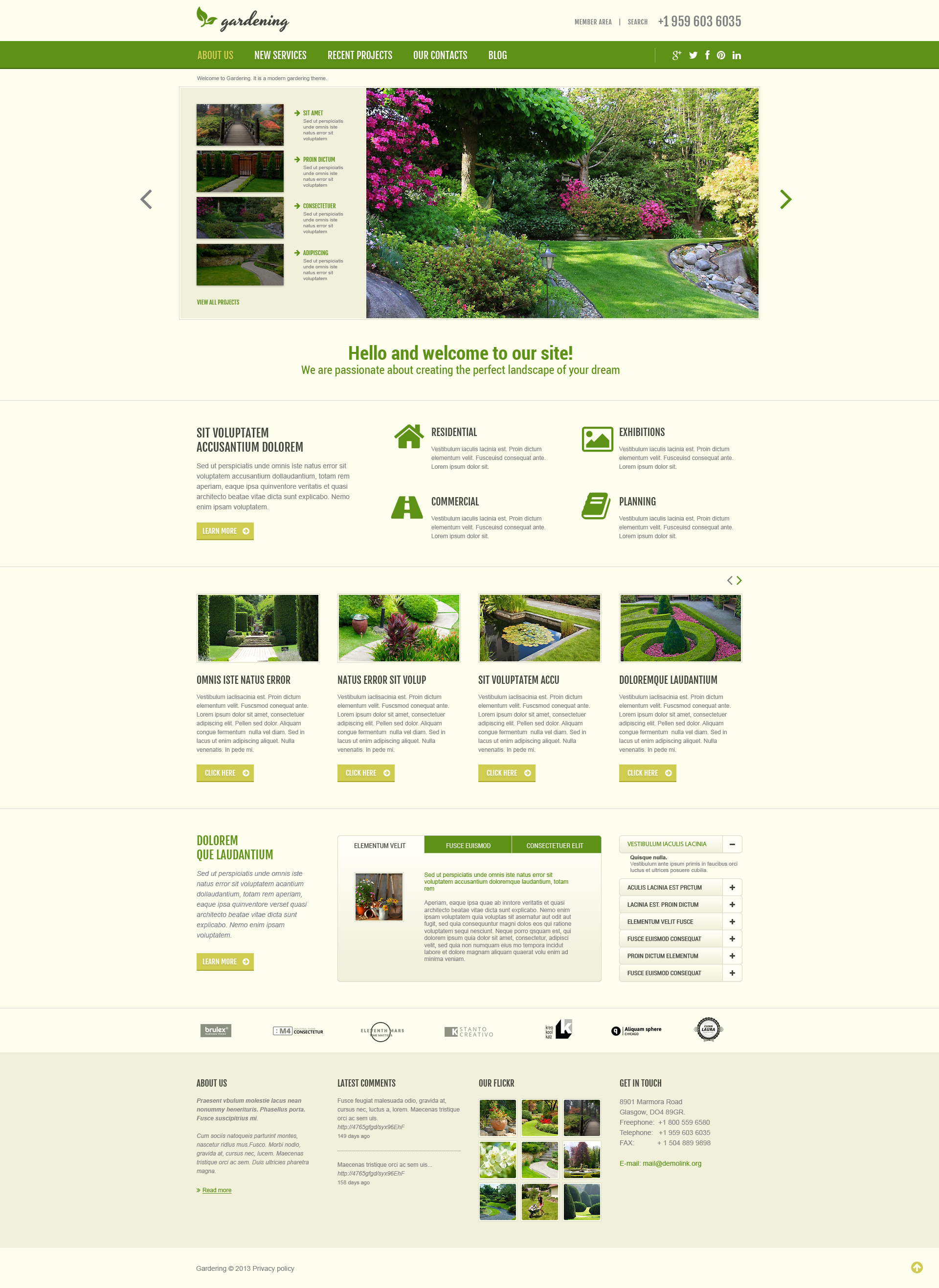 Garden Design Responsive Joomla Template