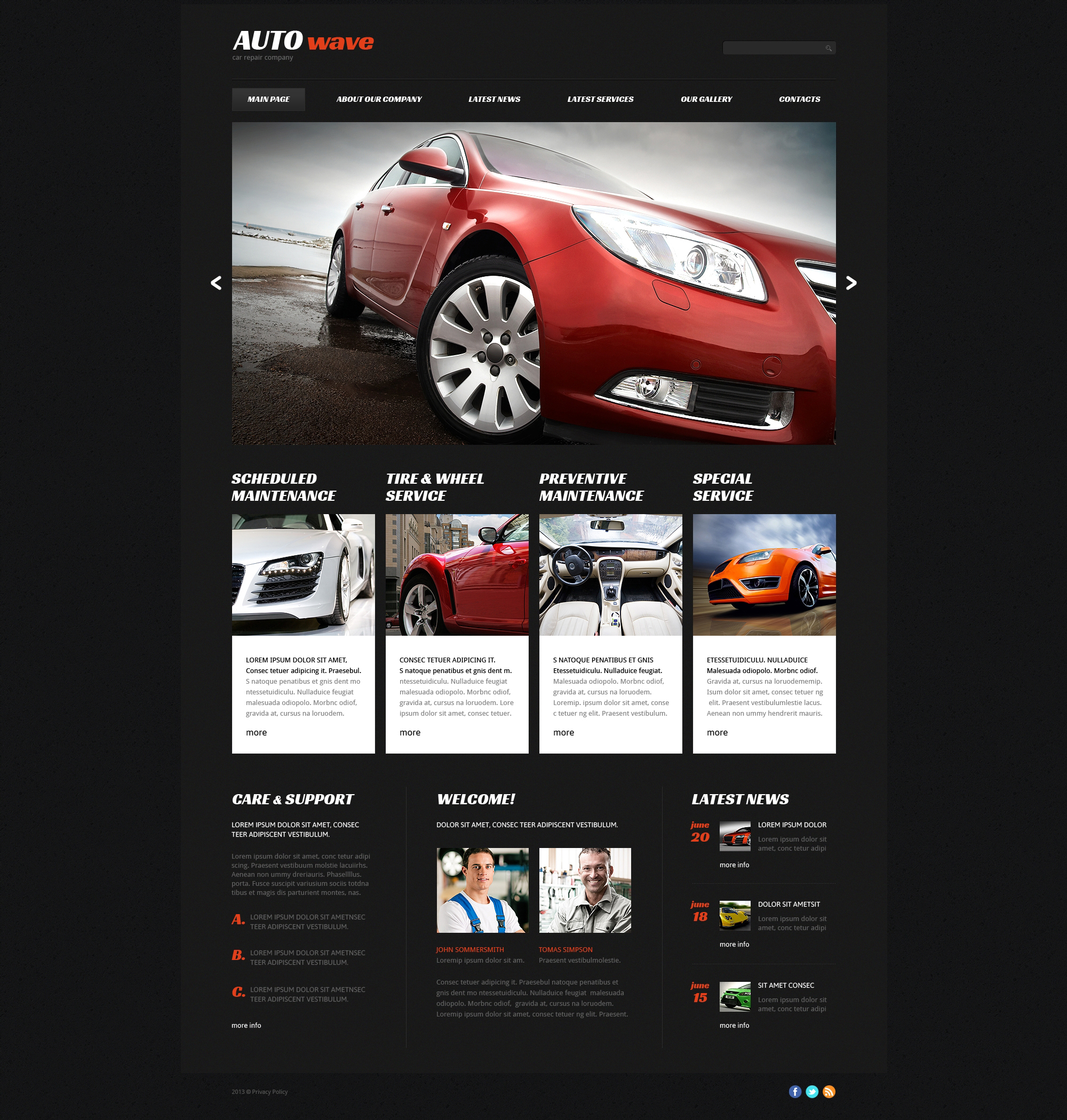 Car Repair Responsive Joomla Template