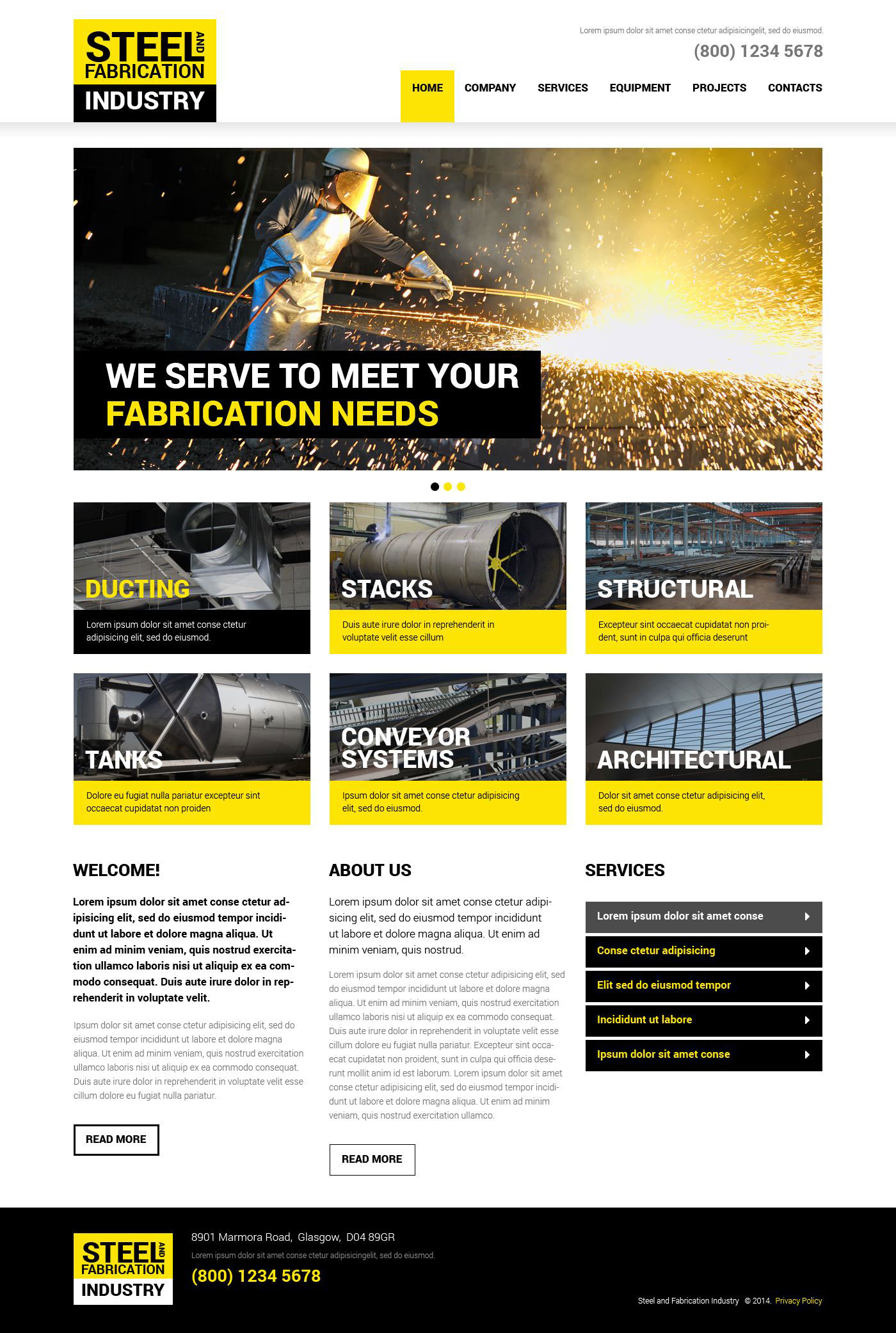 Steelworks Responsive Website Template