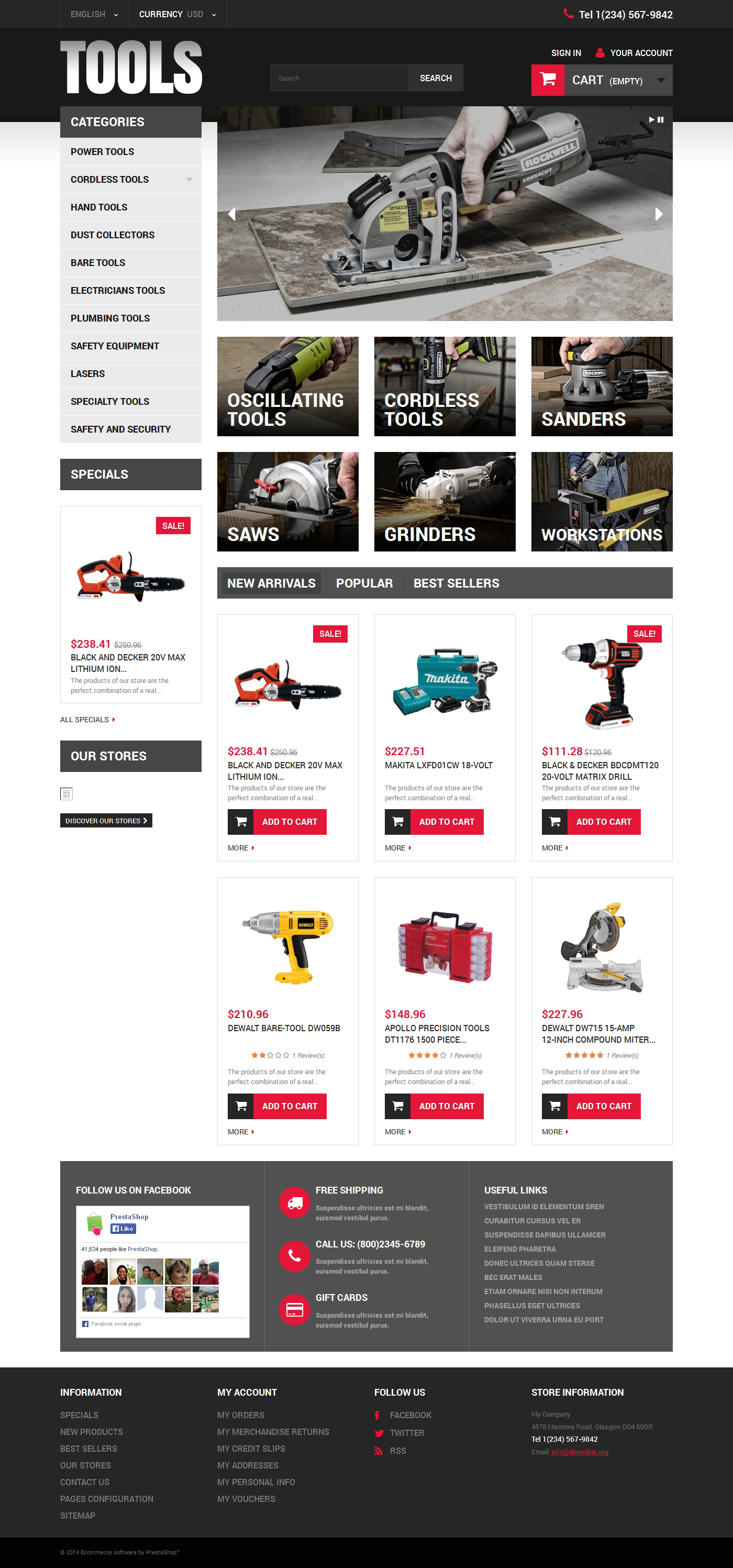 Online Tools PrestaShop Theme