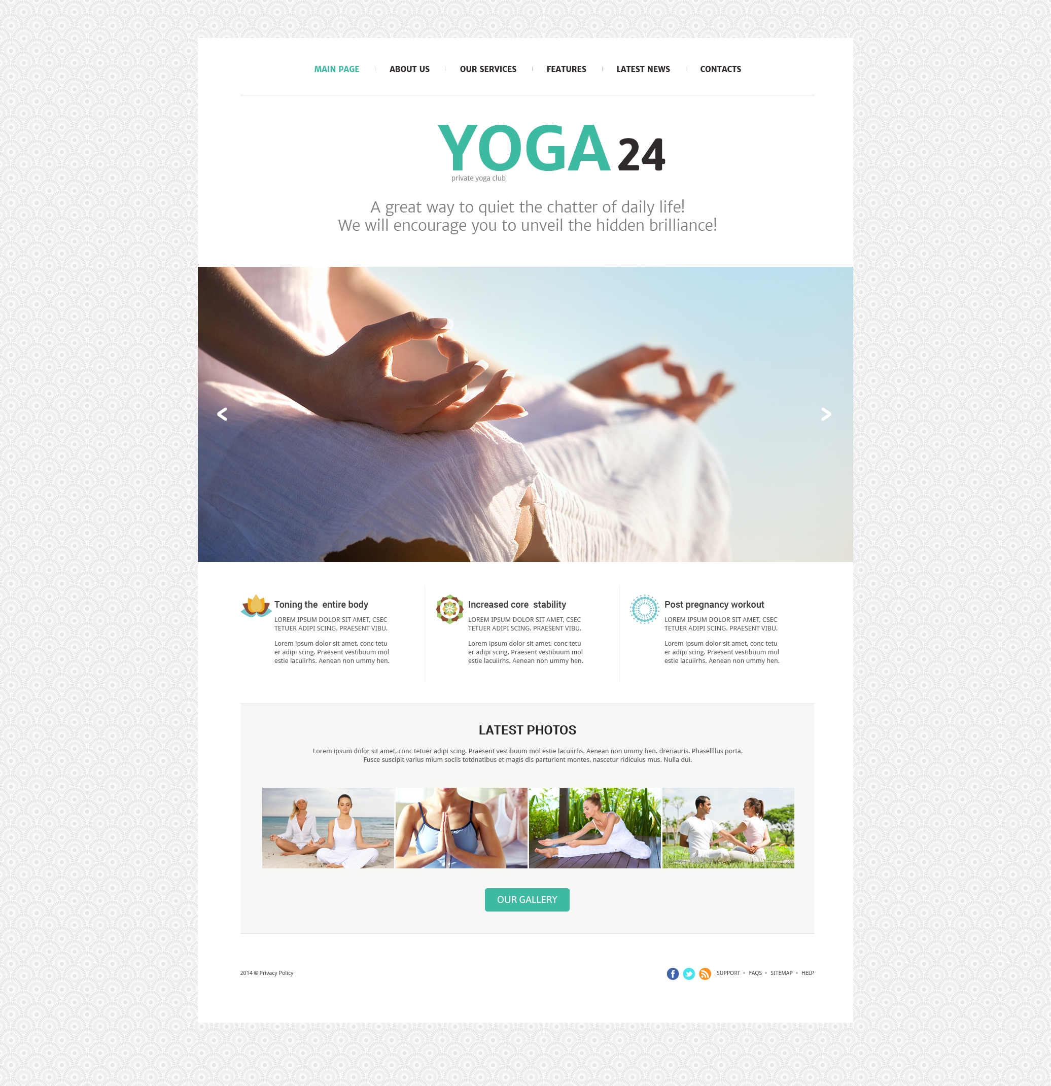 Yoga Studio Joomla Template