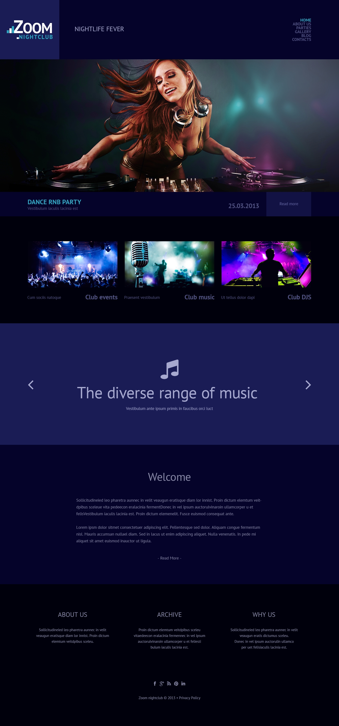 Music Responsive WordPress Theme