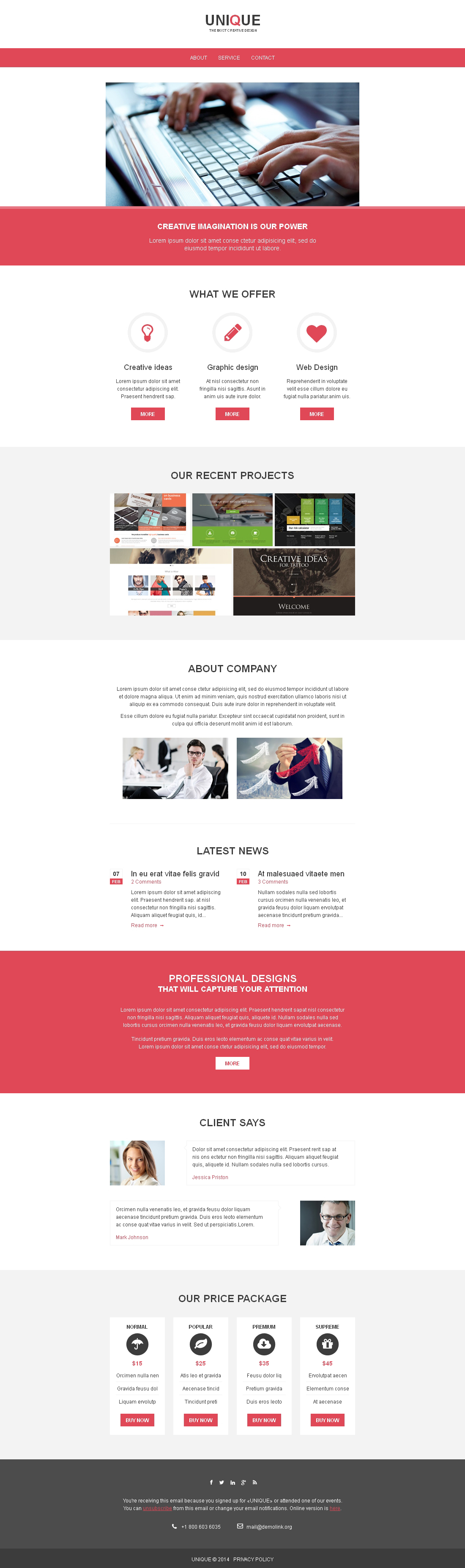 Design Studio Responsive Newsletter Template