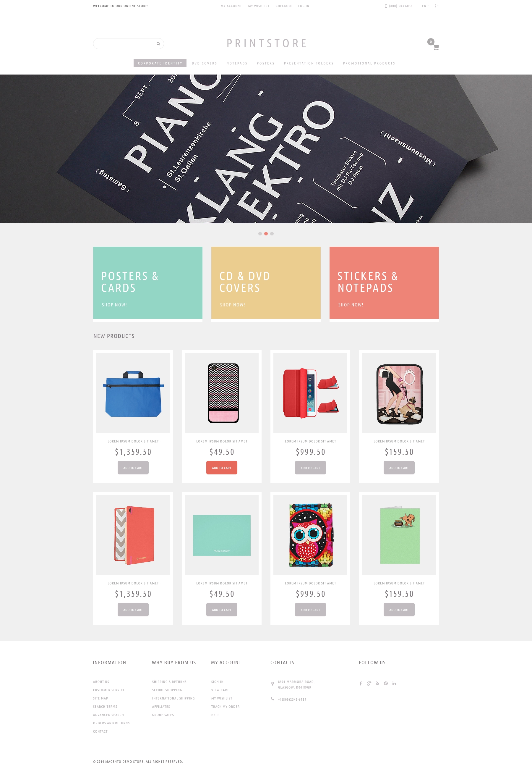 Your Print Store Magento Theme