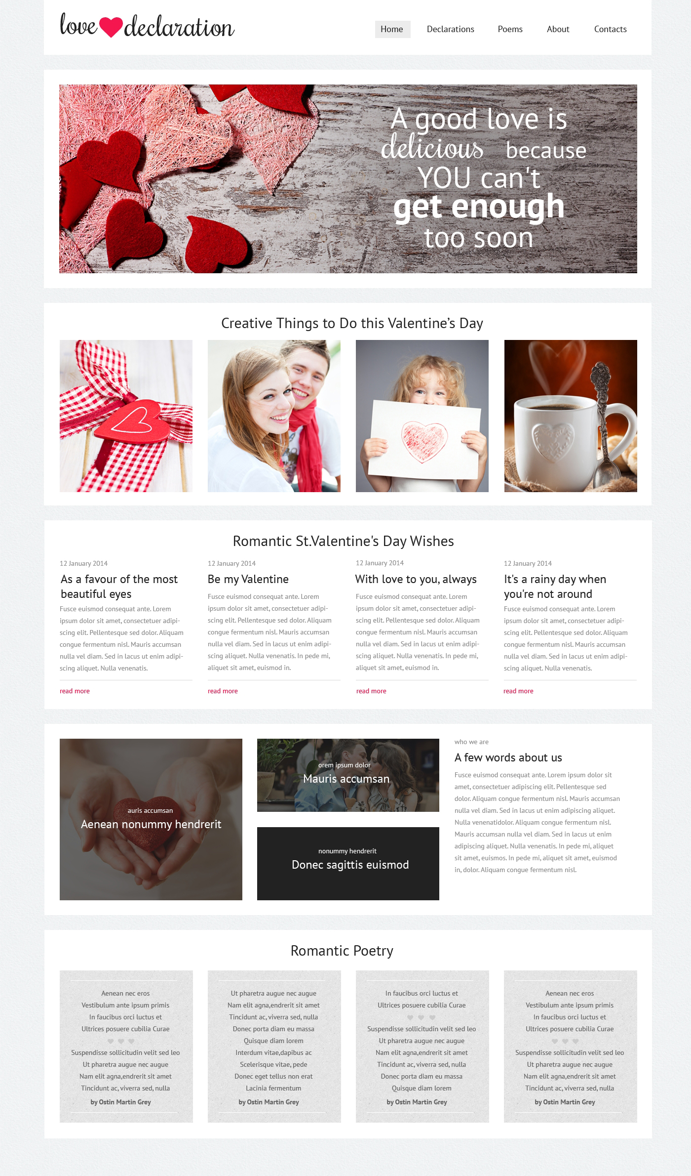 St. Valentine Responsive Website Template