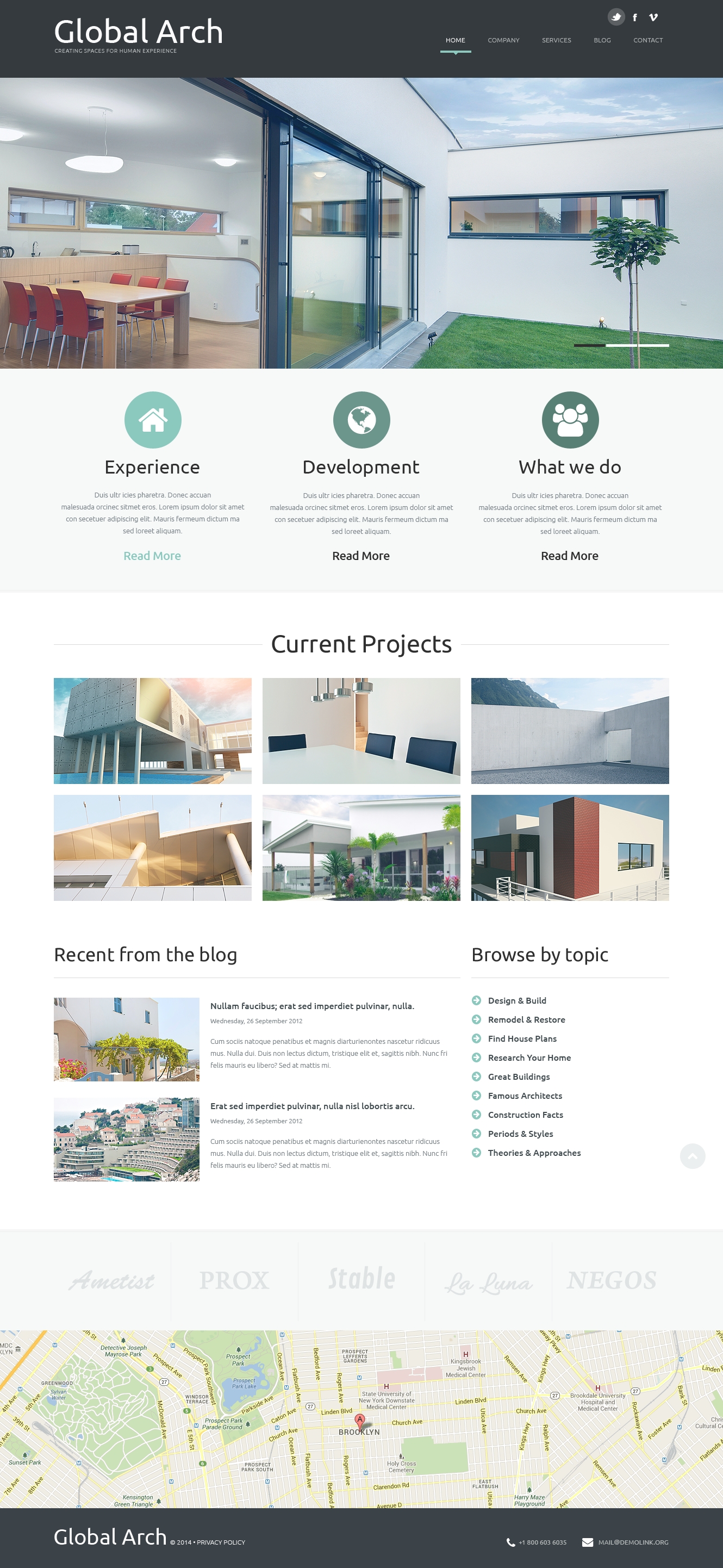 Architecture Responsive Joomla Template