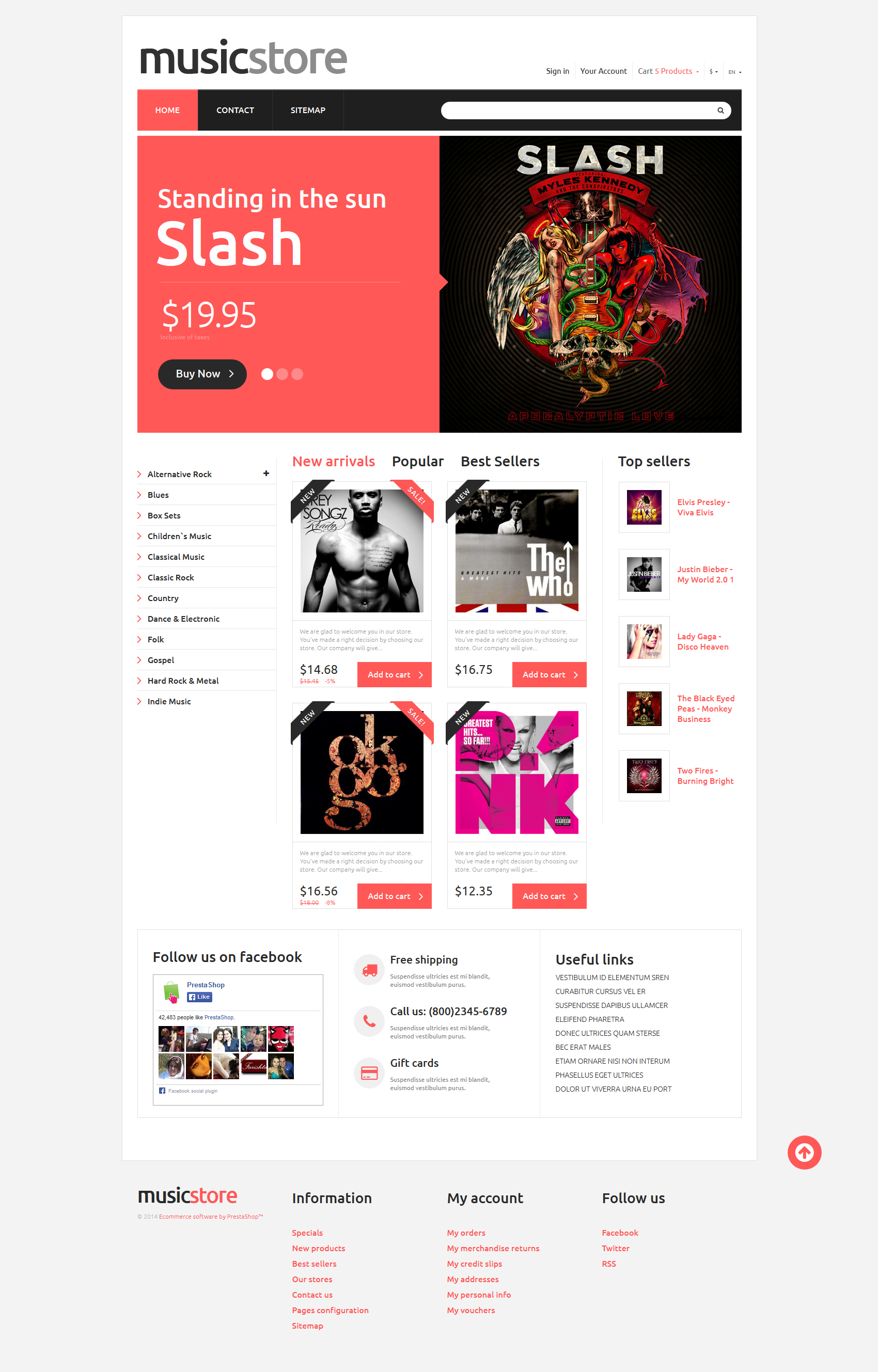 PrestaShop Eshop Πρότυπα