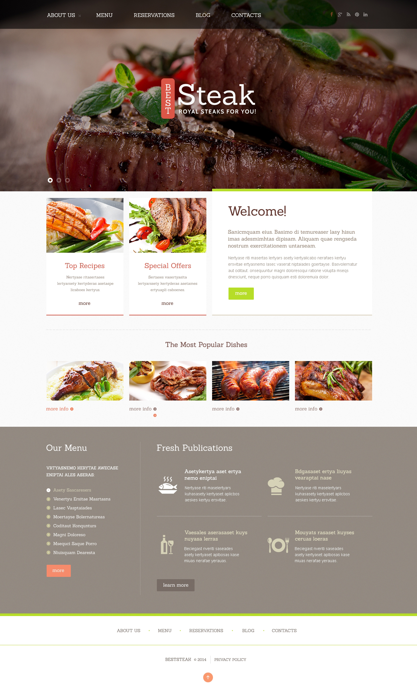 Steakhouse Responsive Joomla Template