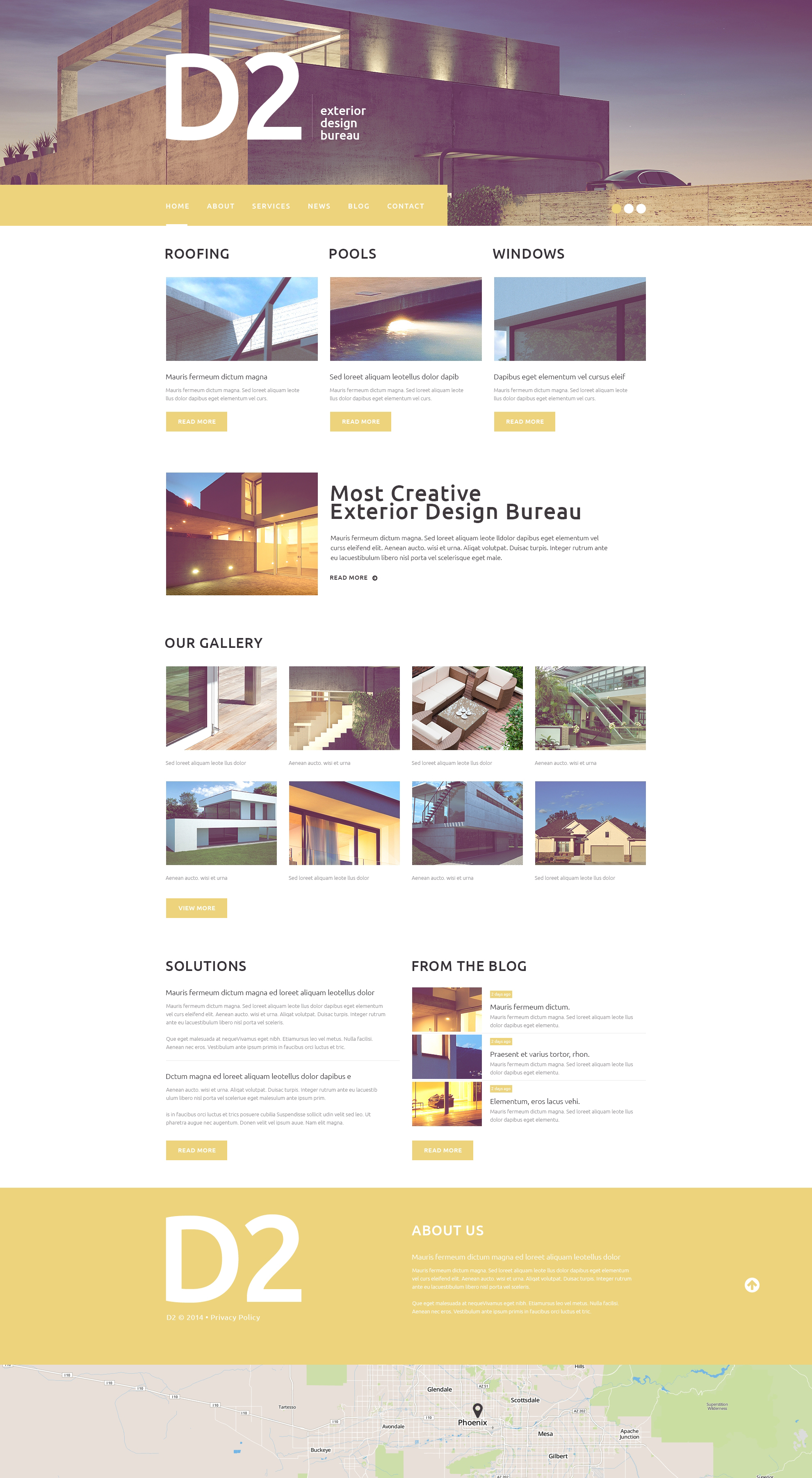 Exterior Design WordPress Theme