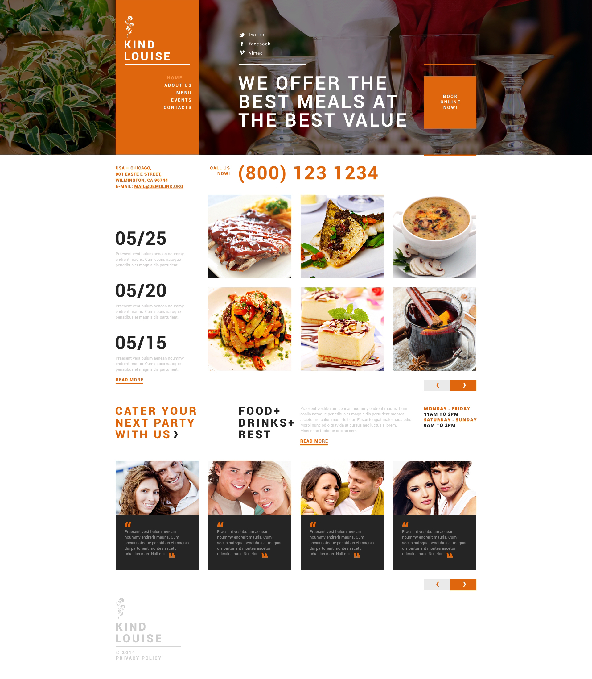 Cafe House Joomla Template