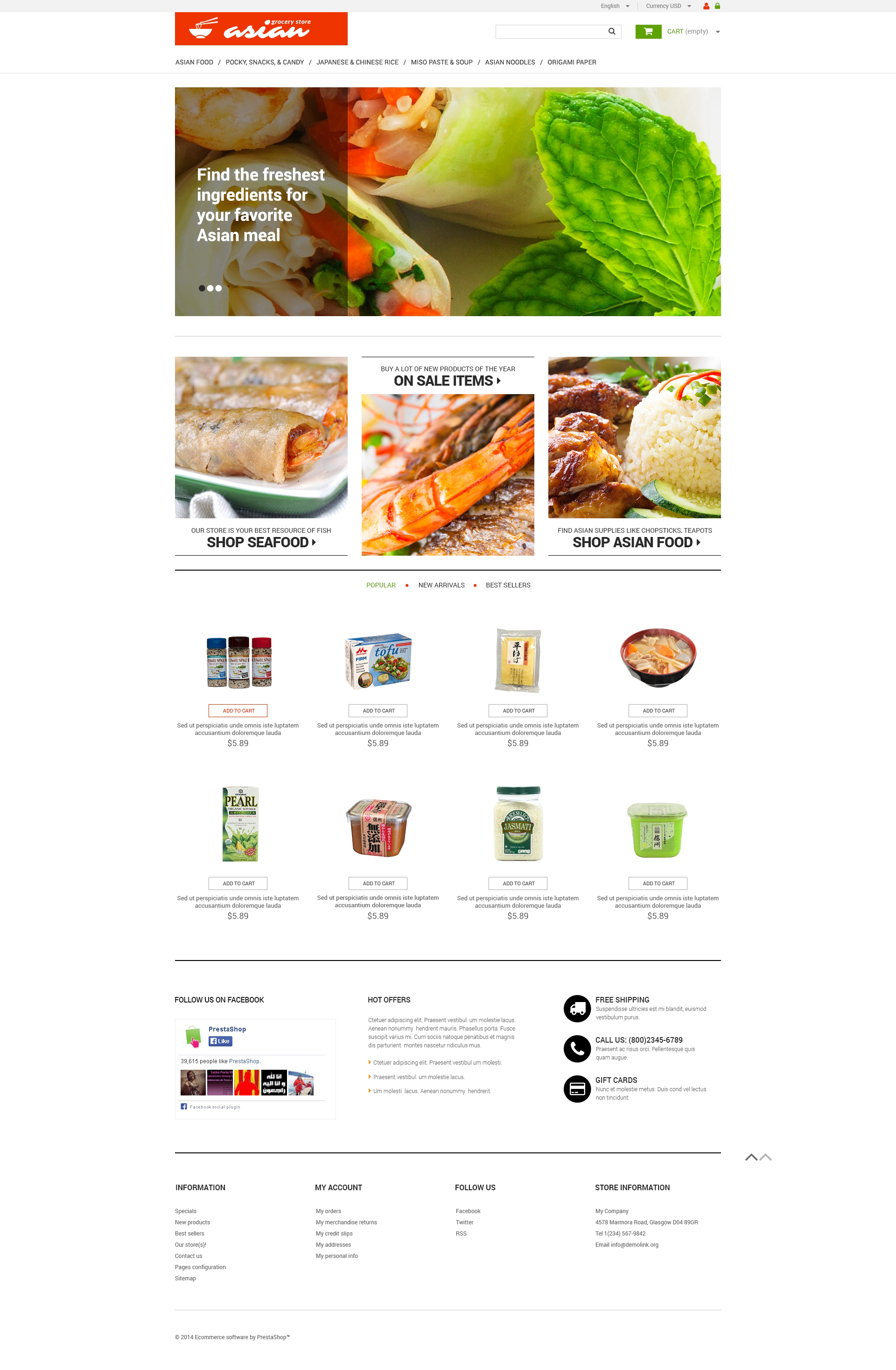 Asian Grocery PrestaShop Theme