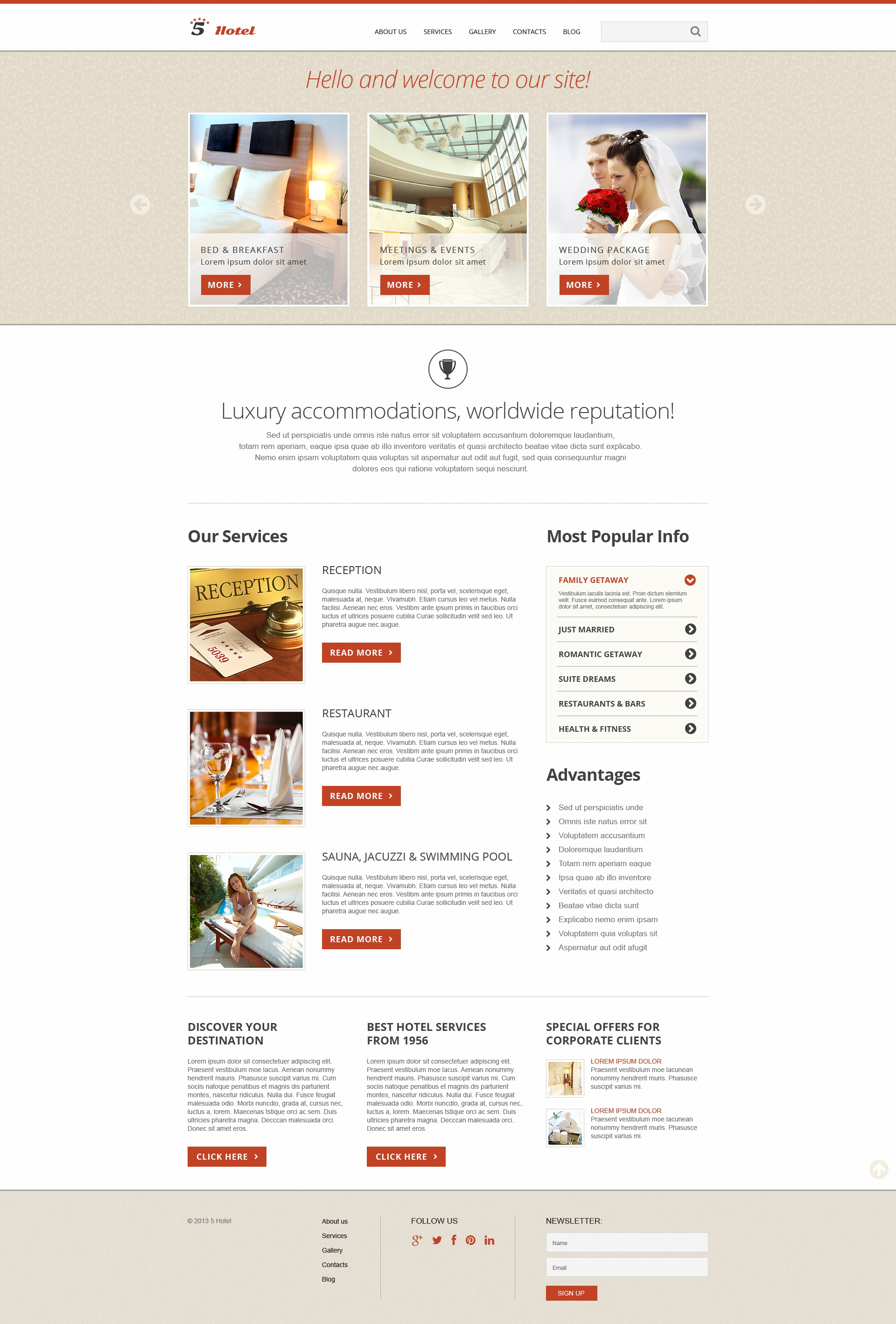 Hotels Responsive Joomla Template