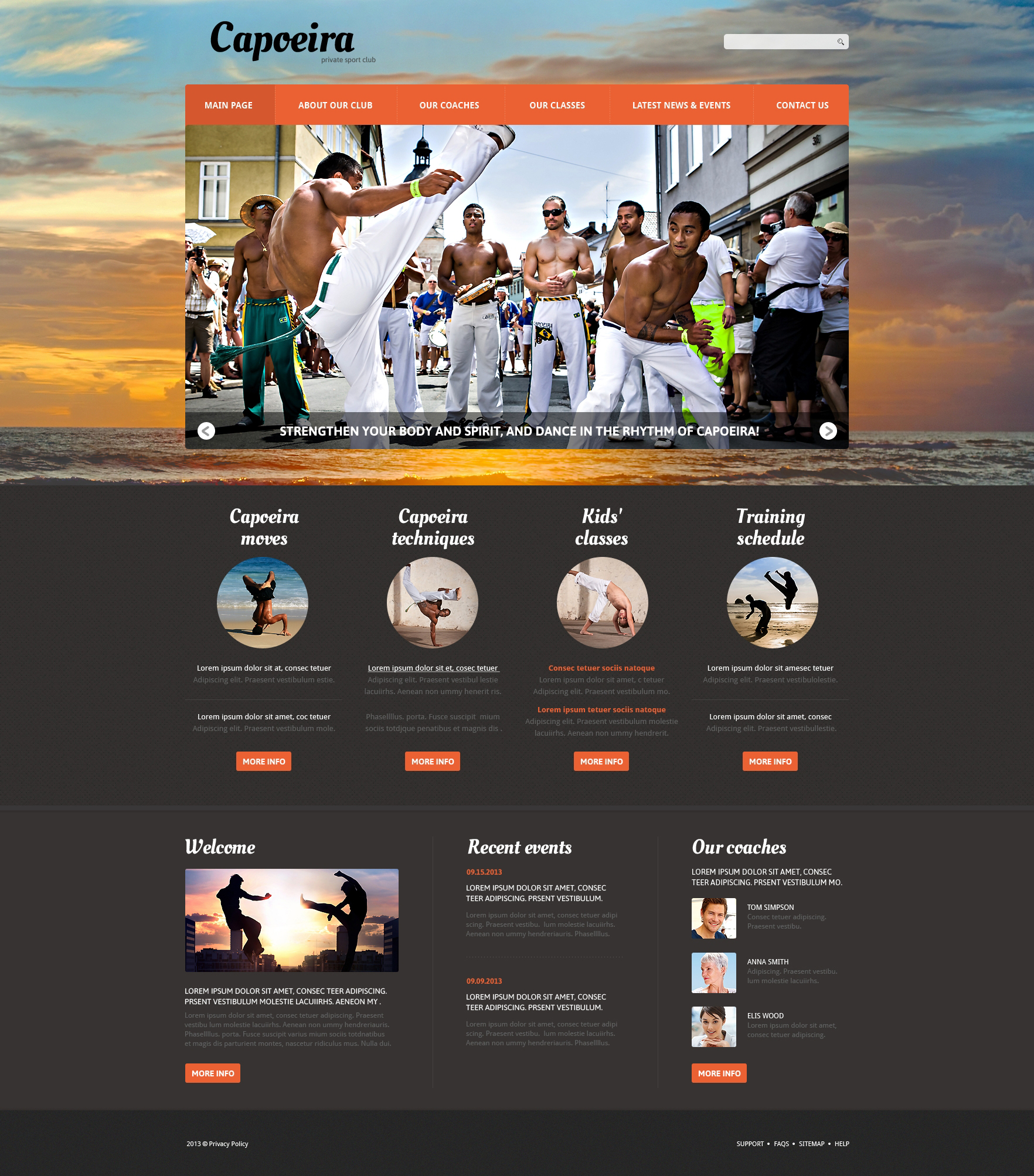 Martial Arts Responsive Joomla Template