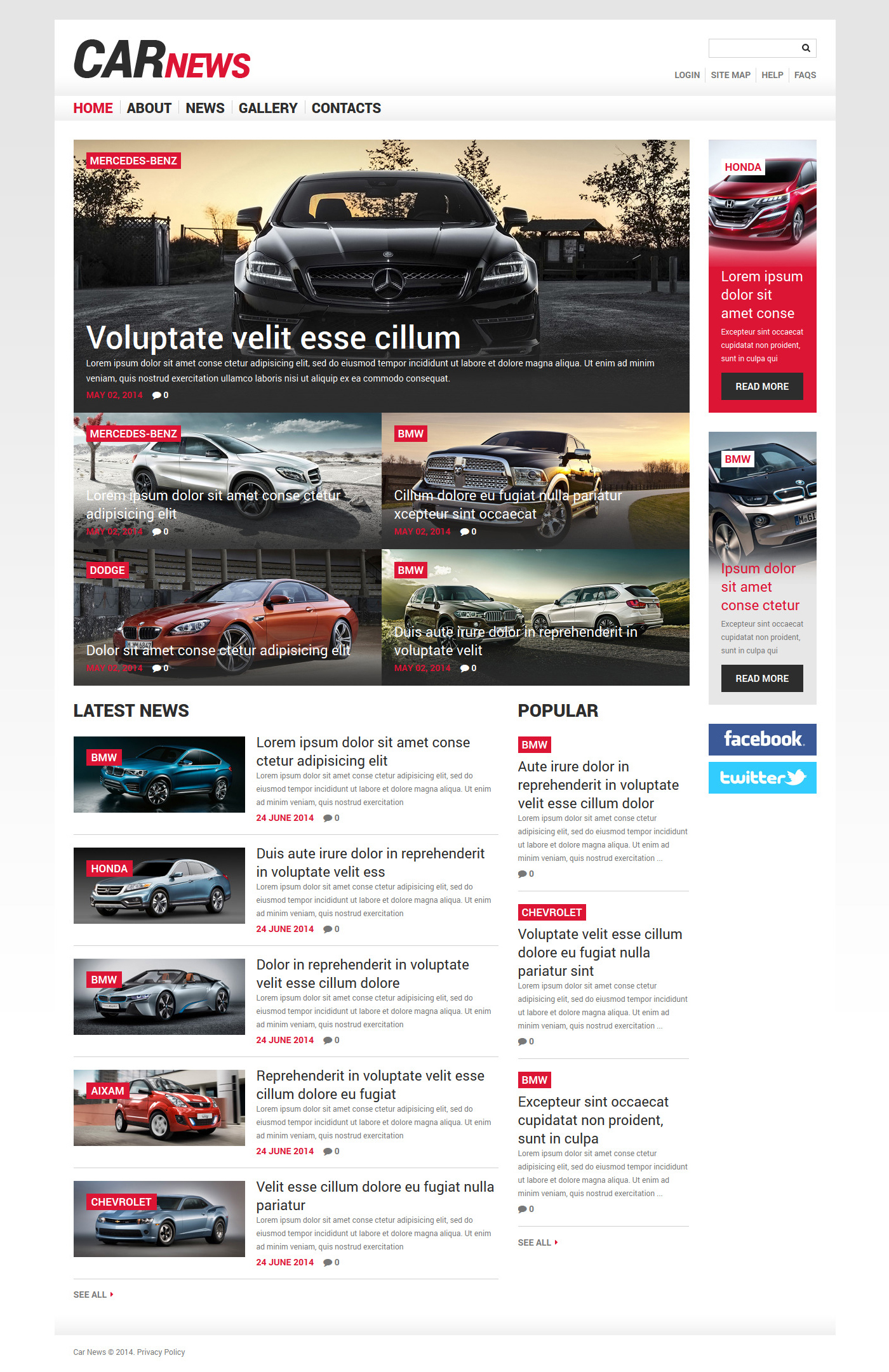 Car Responsive Joomla Template