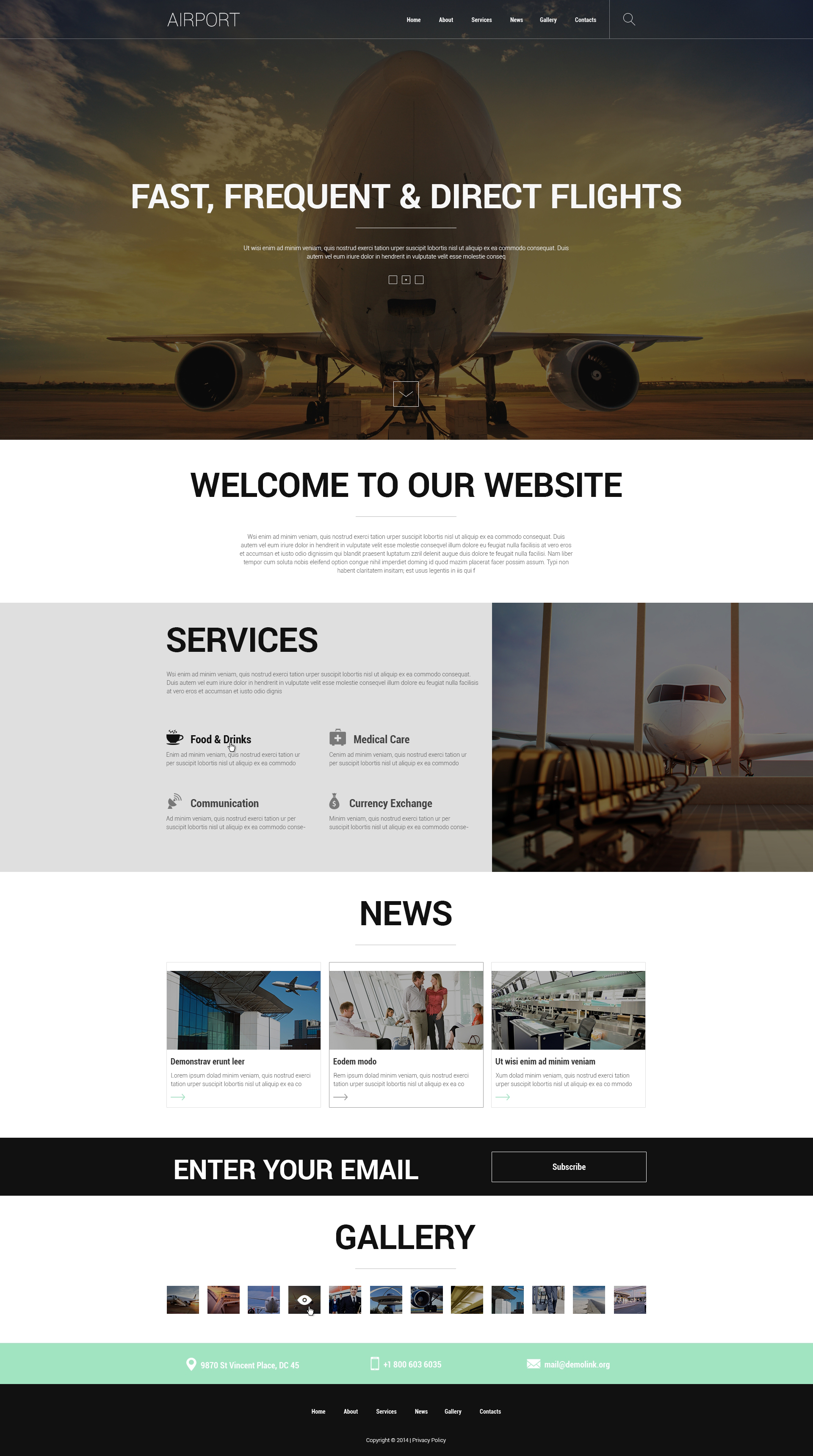 Safety at Airports Joomla Template