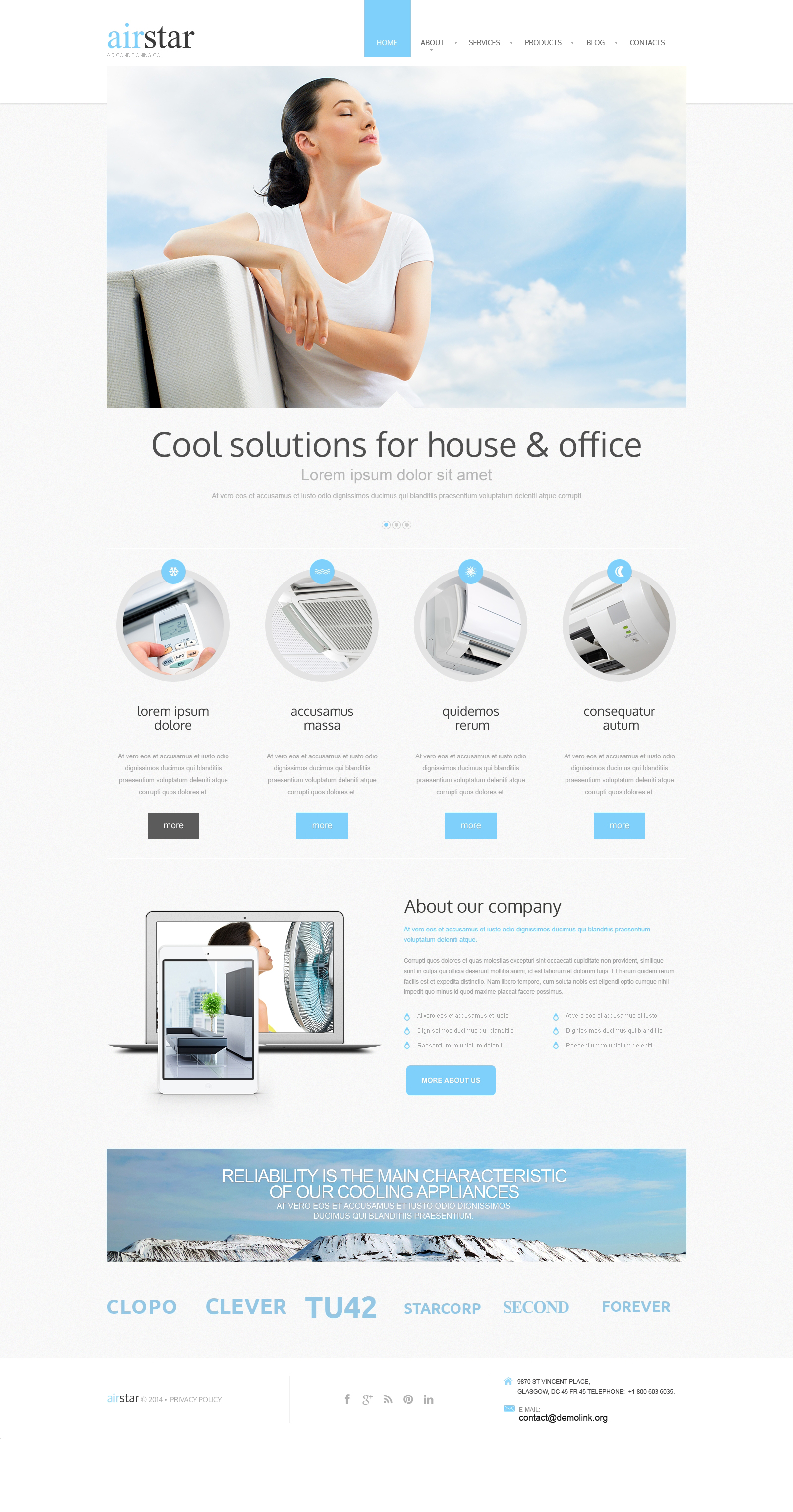 Air Conditioning Drupal Template