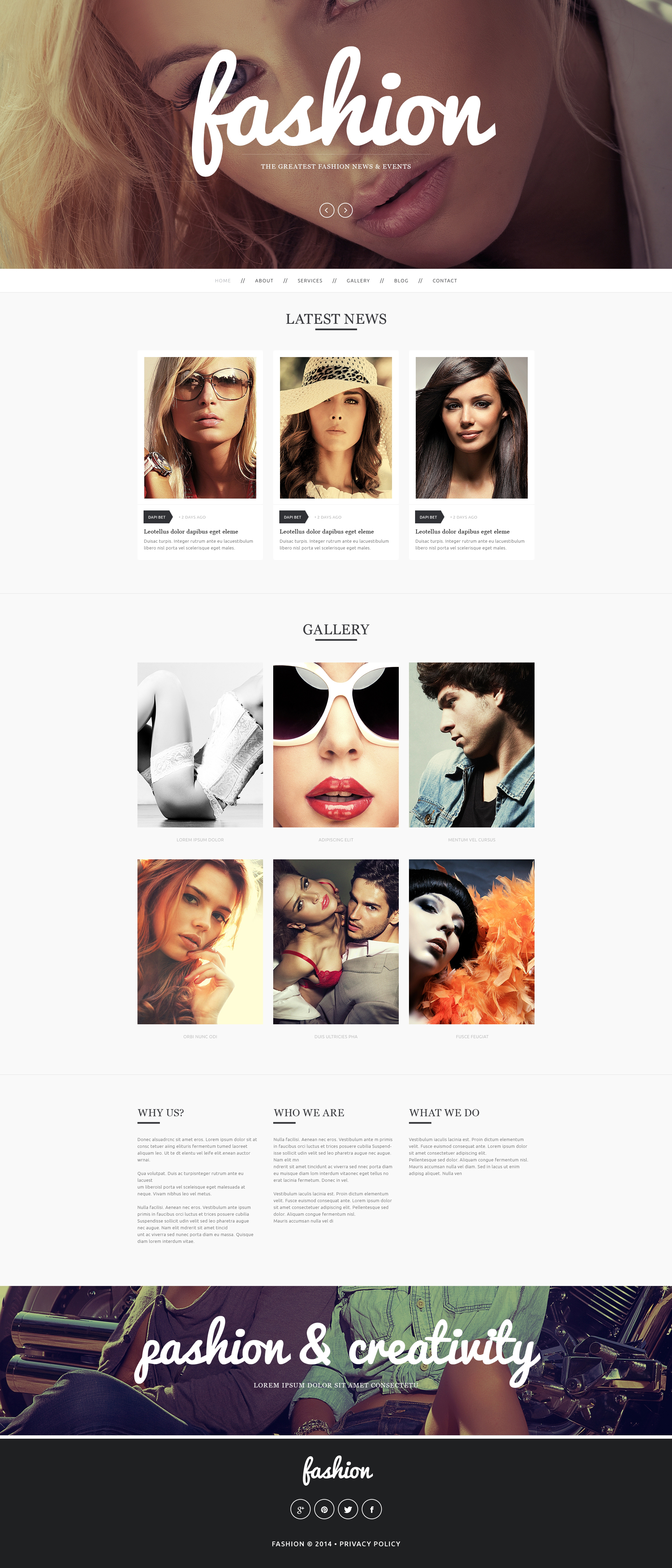 Fashion Drupal Template