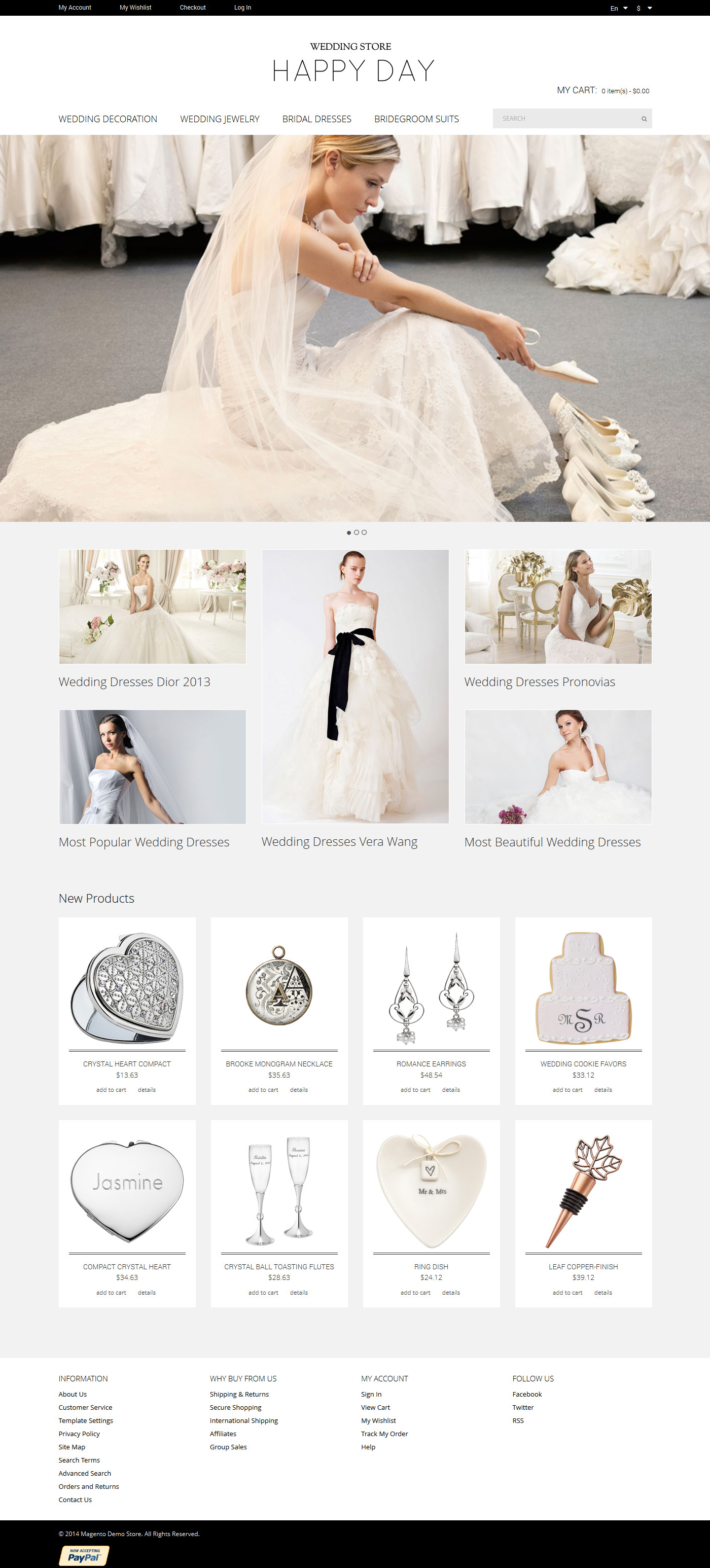 Wedding Store Magento Theme