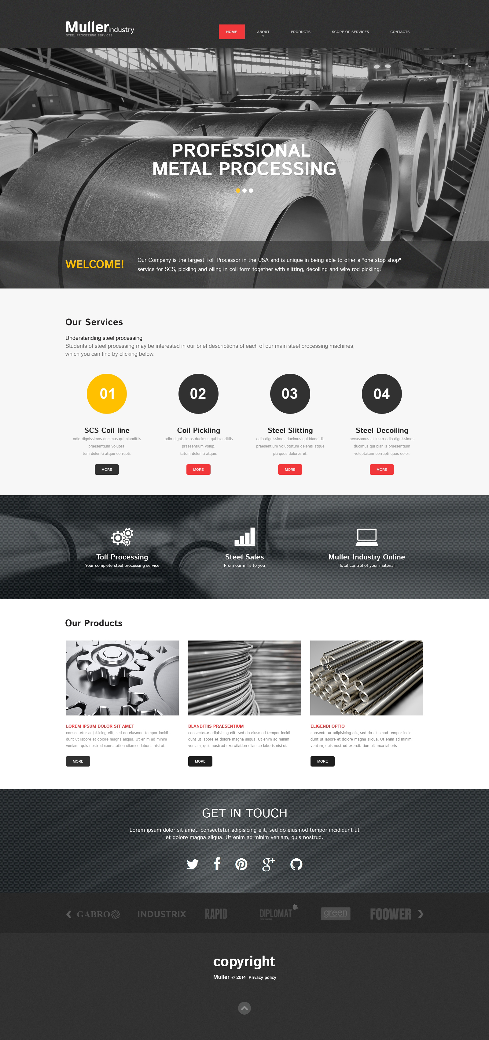 Steelworks Responsive Website Template