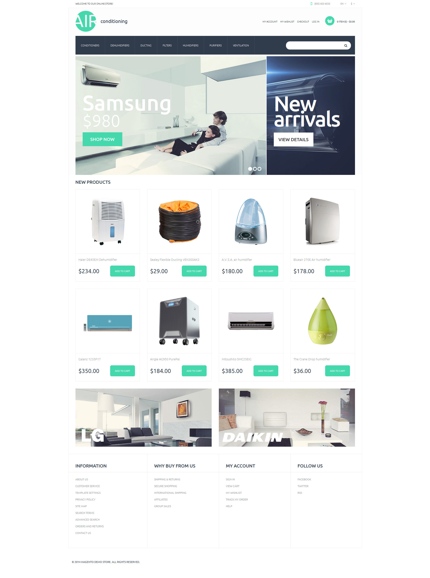 AC Parts and Accessories Magento Theme