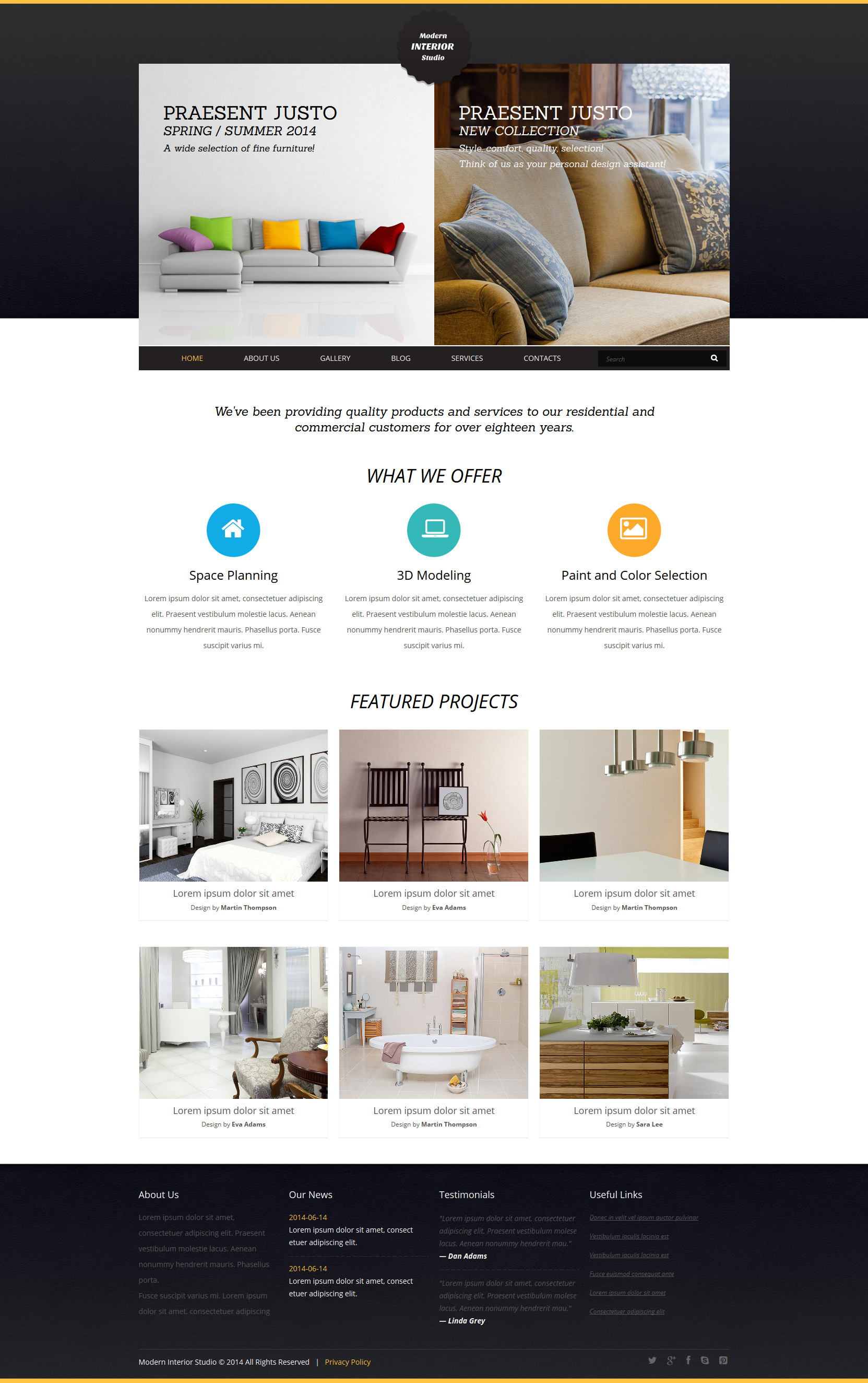 Interior Art Joomla Template