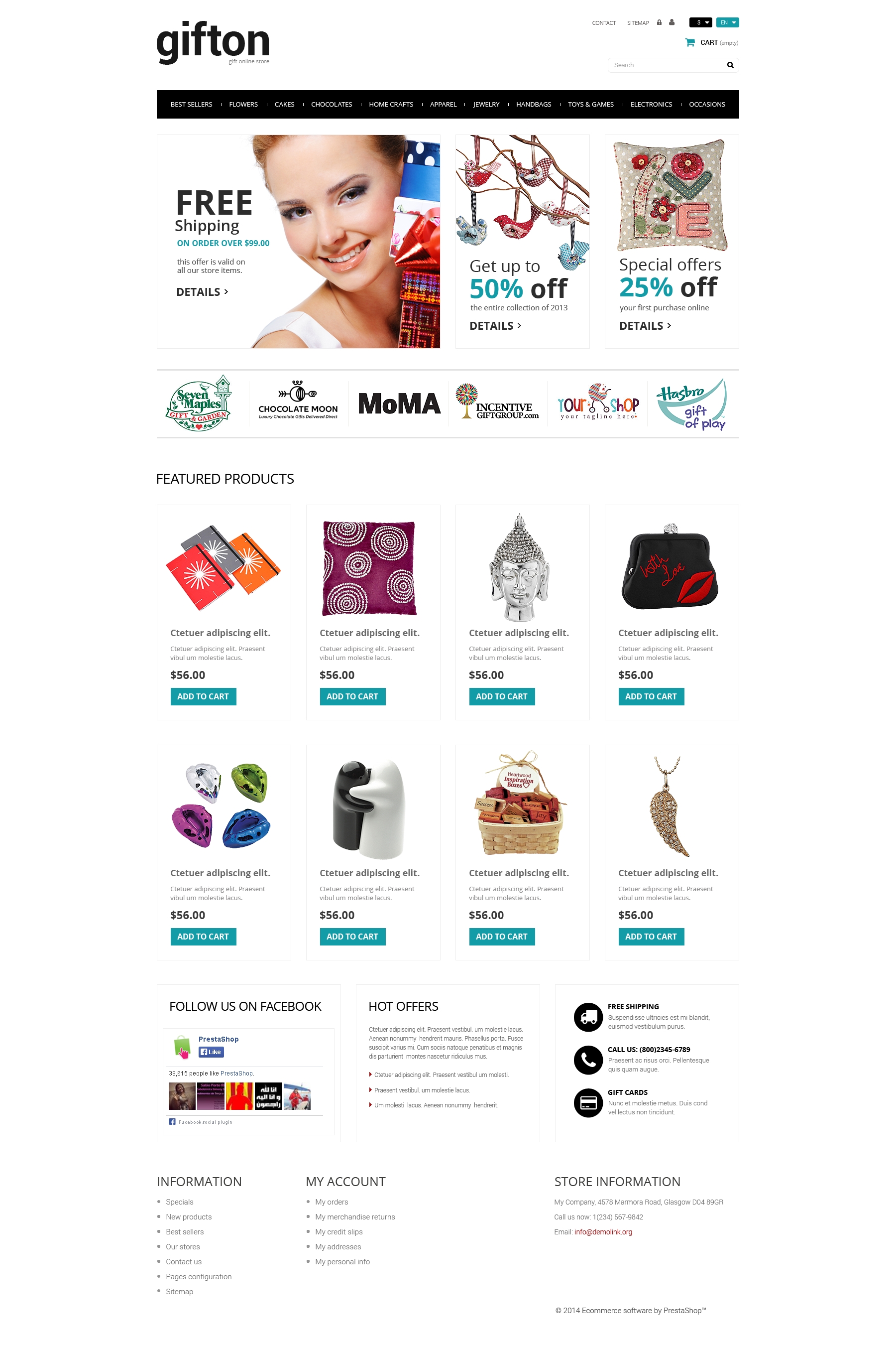 PrestaShop Eshop Πρότυπα