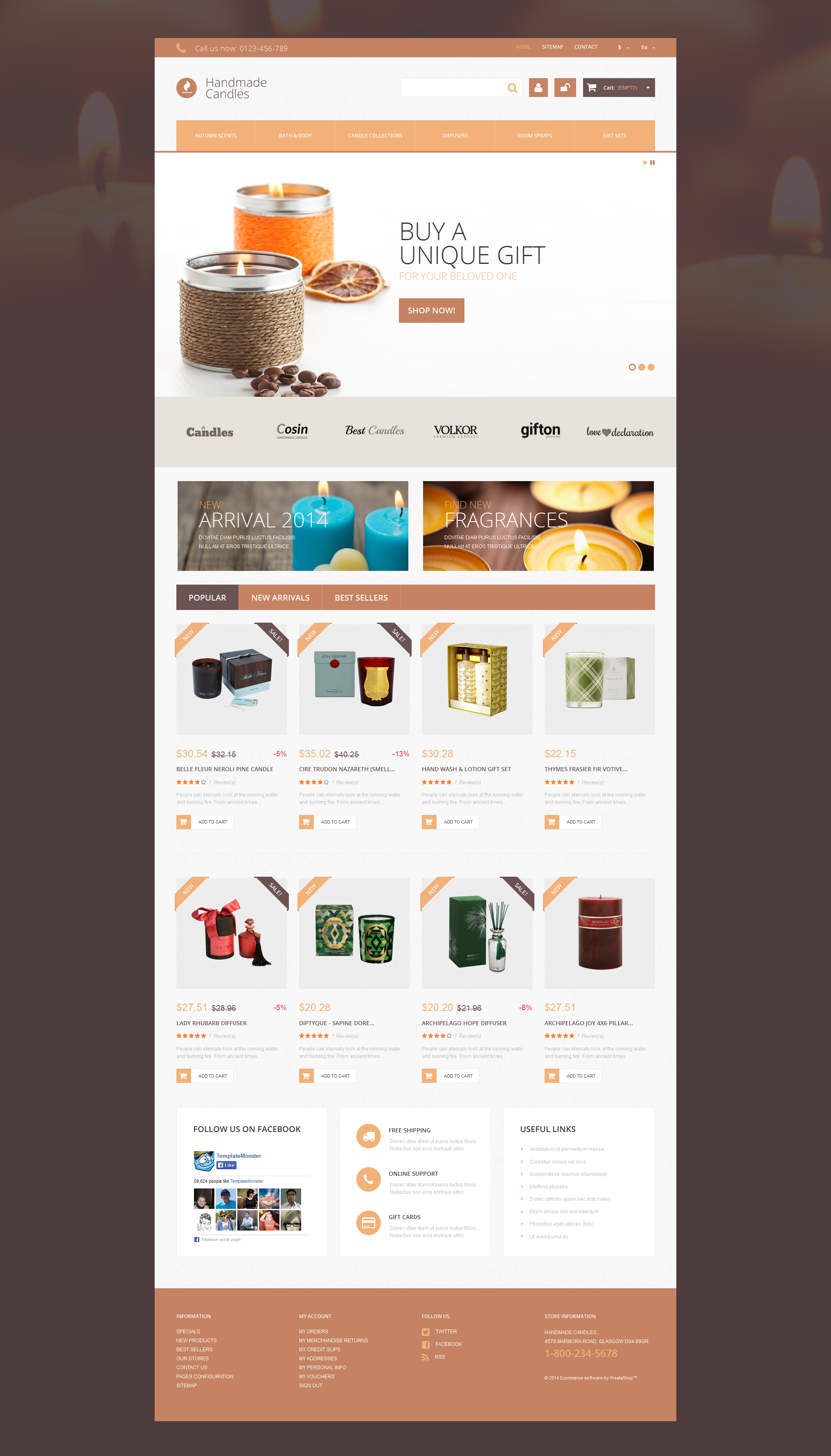 PrestaShop шаблоны