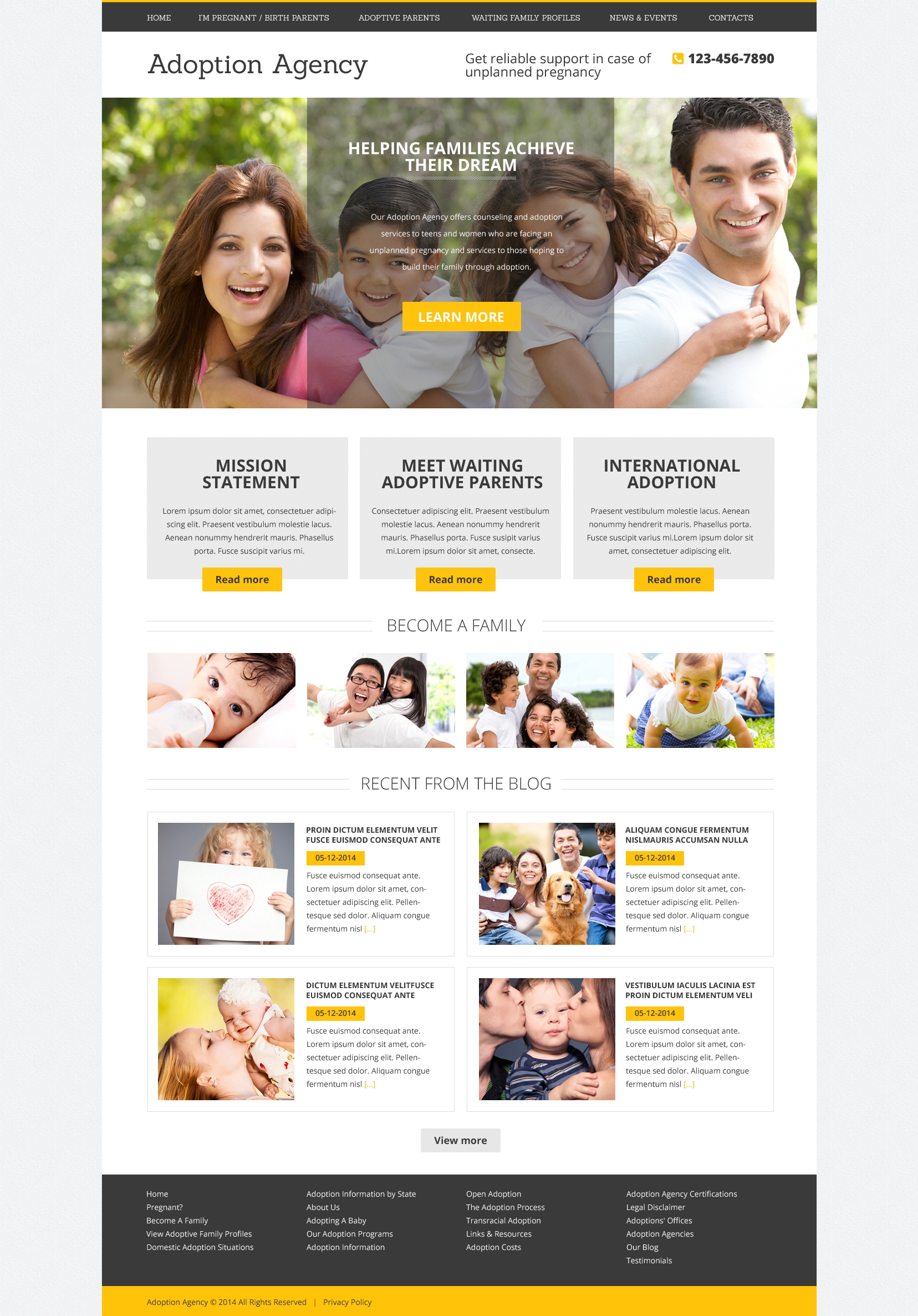 Adoption Agency Drupal Template