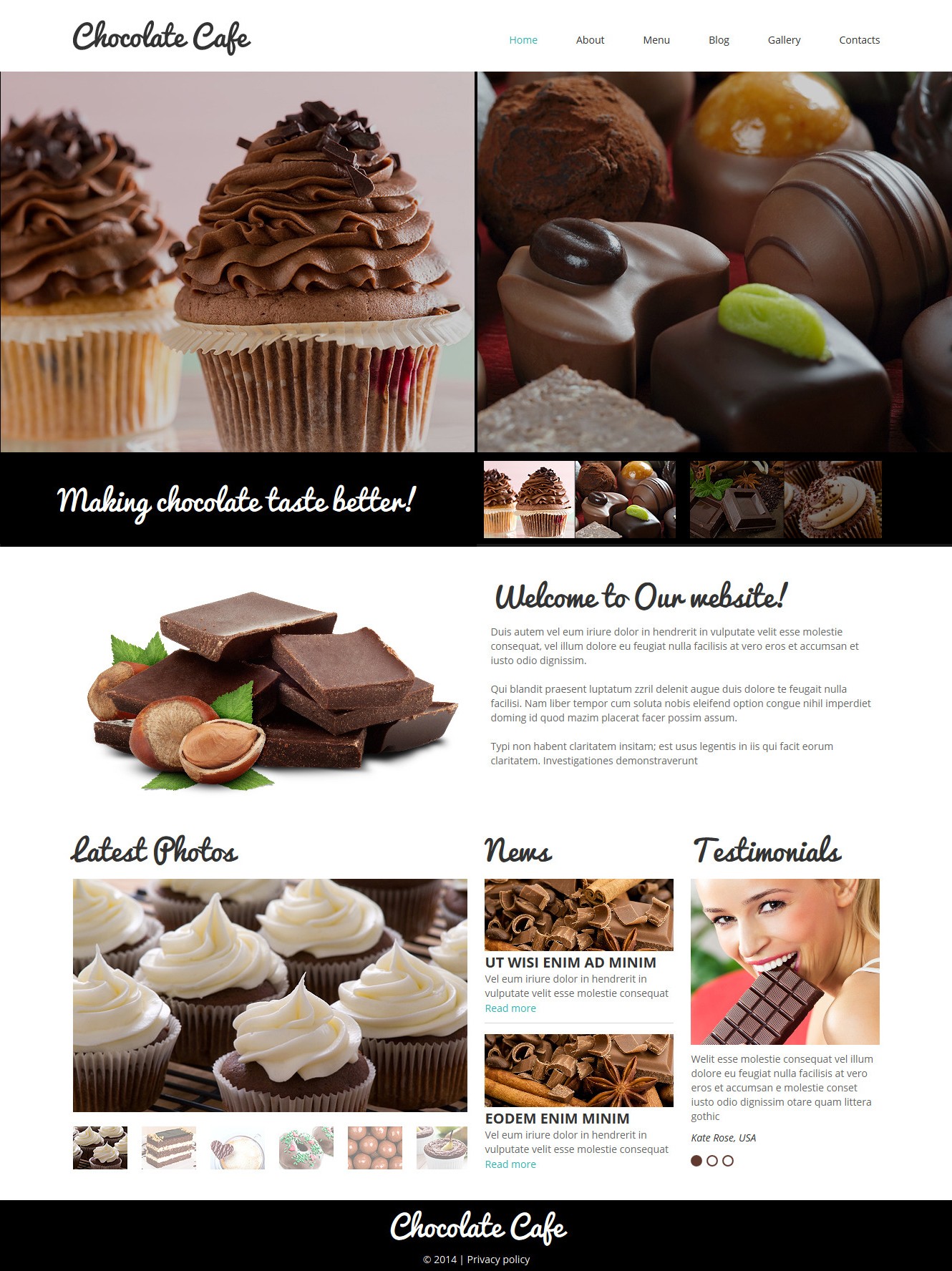 Cafe Responsive Joomla Template