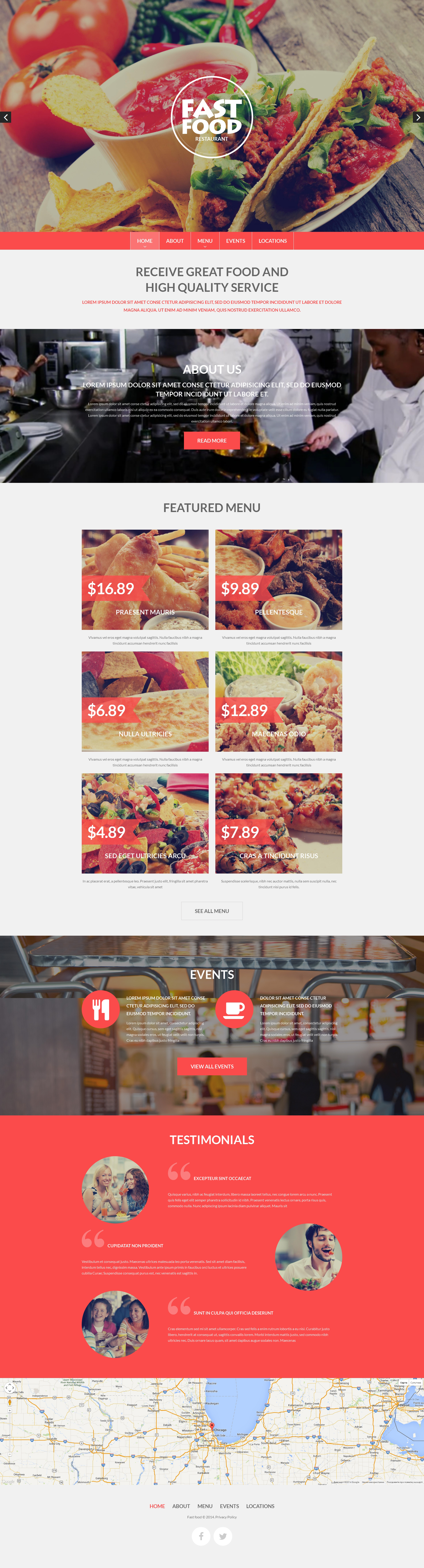 Fast Food Drupal Template