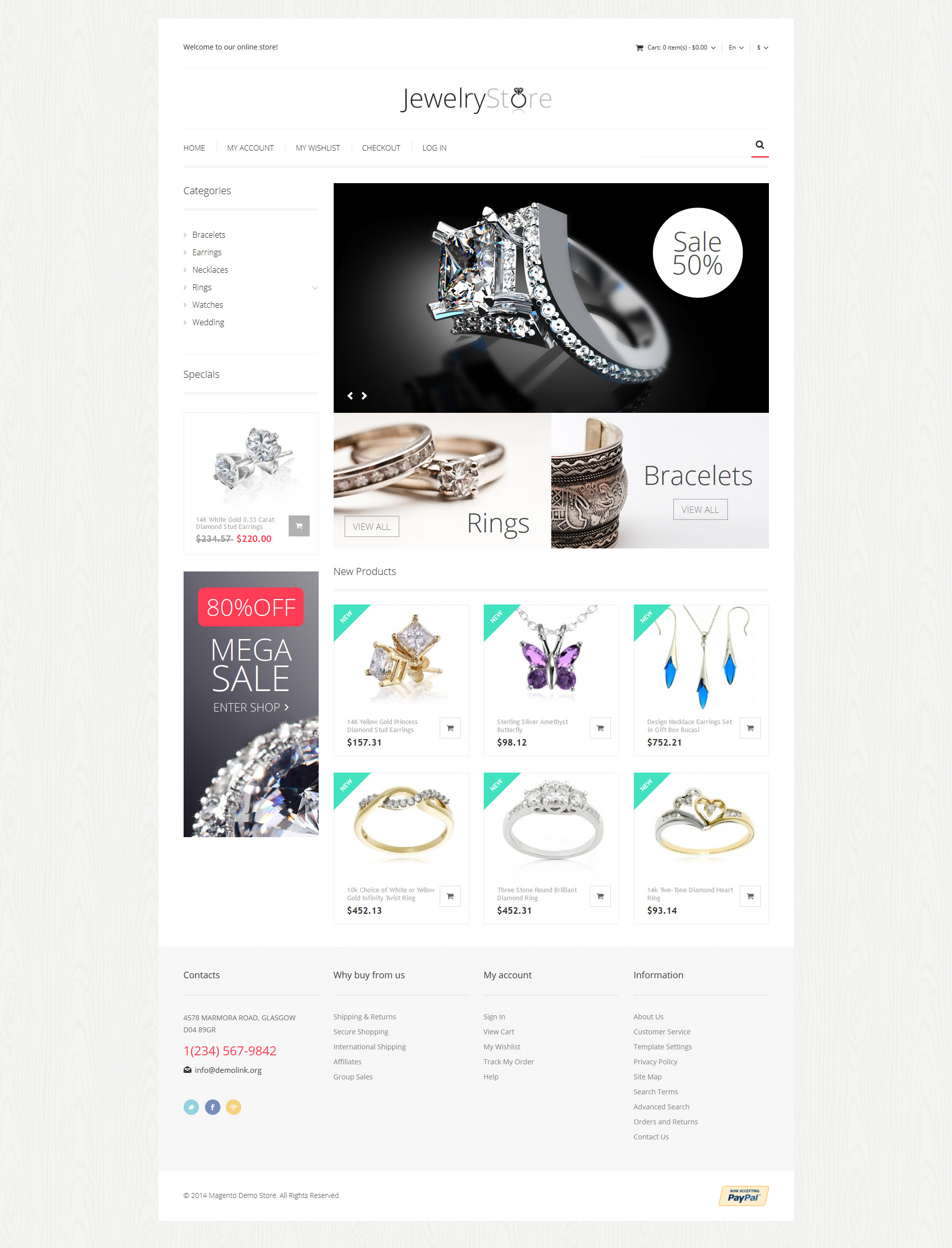 Fine Jewelry Magento Theme