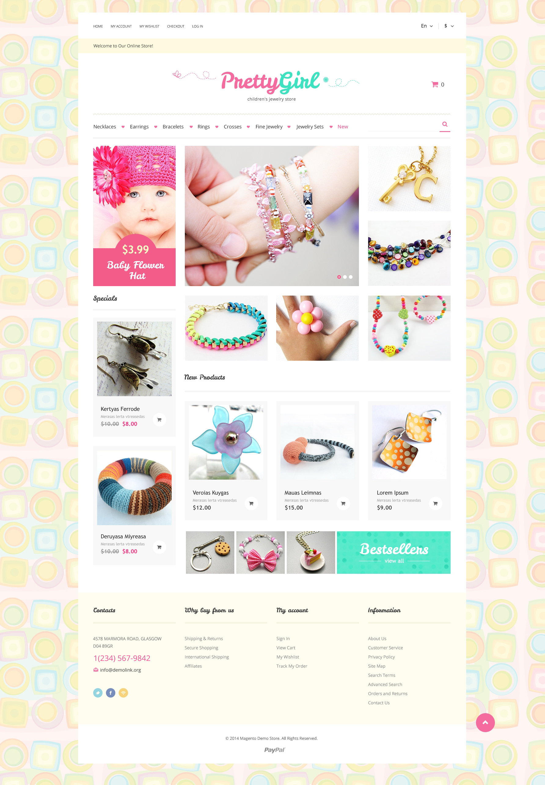 Kids Jewelry Magento Theme