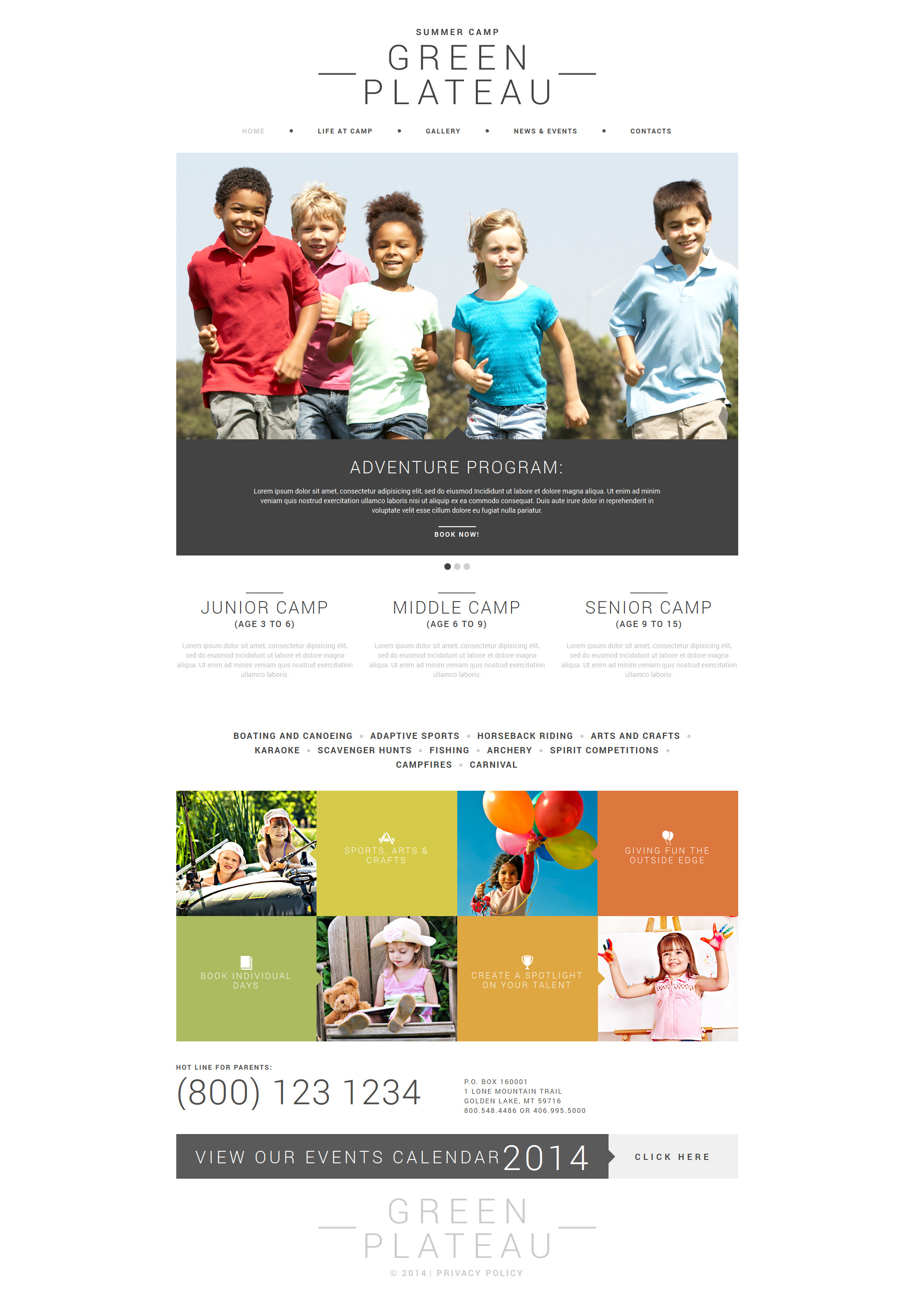 Summer Camp Joomla Template