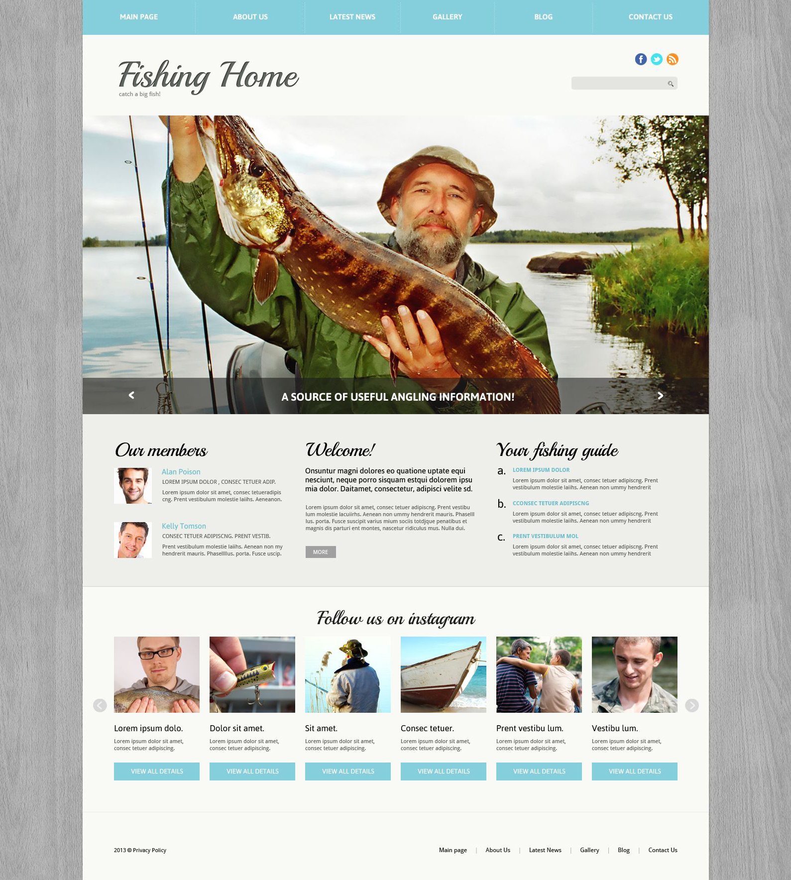 Fishing Responsive Joomla Template