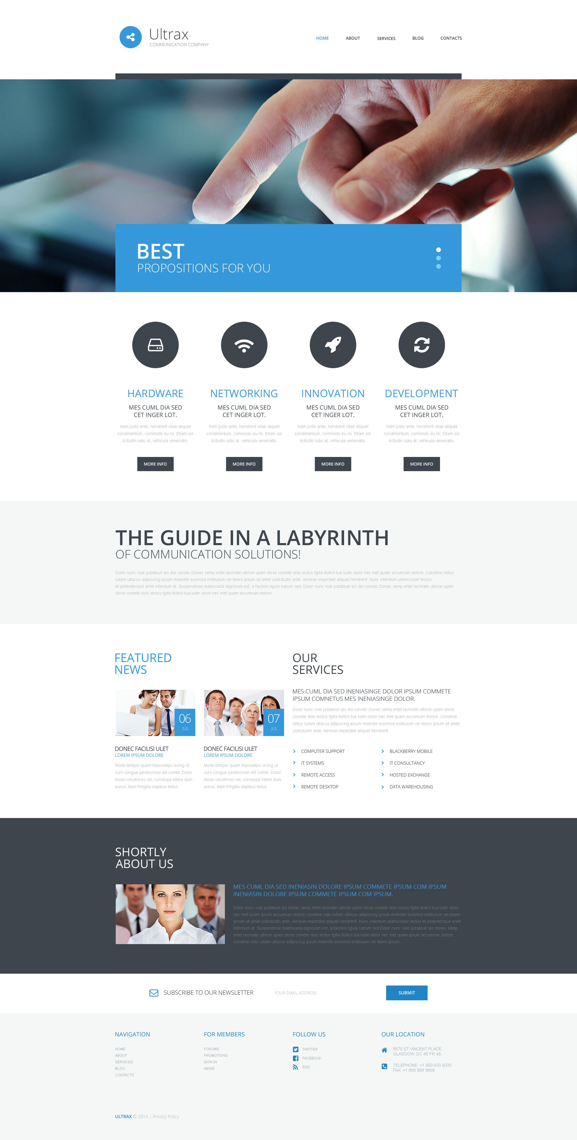 Colary - Communication Company WordPress Theme