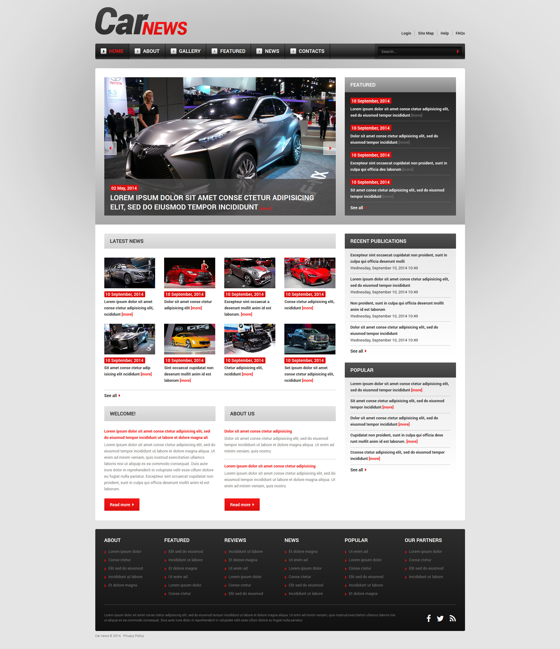 Car Responsive Joomla Template