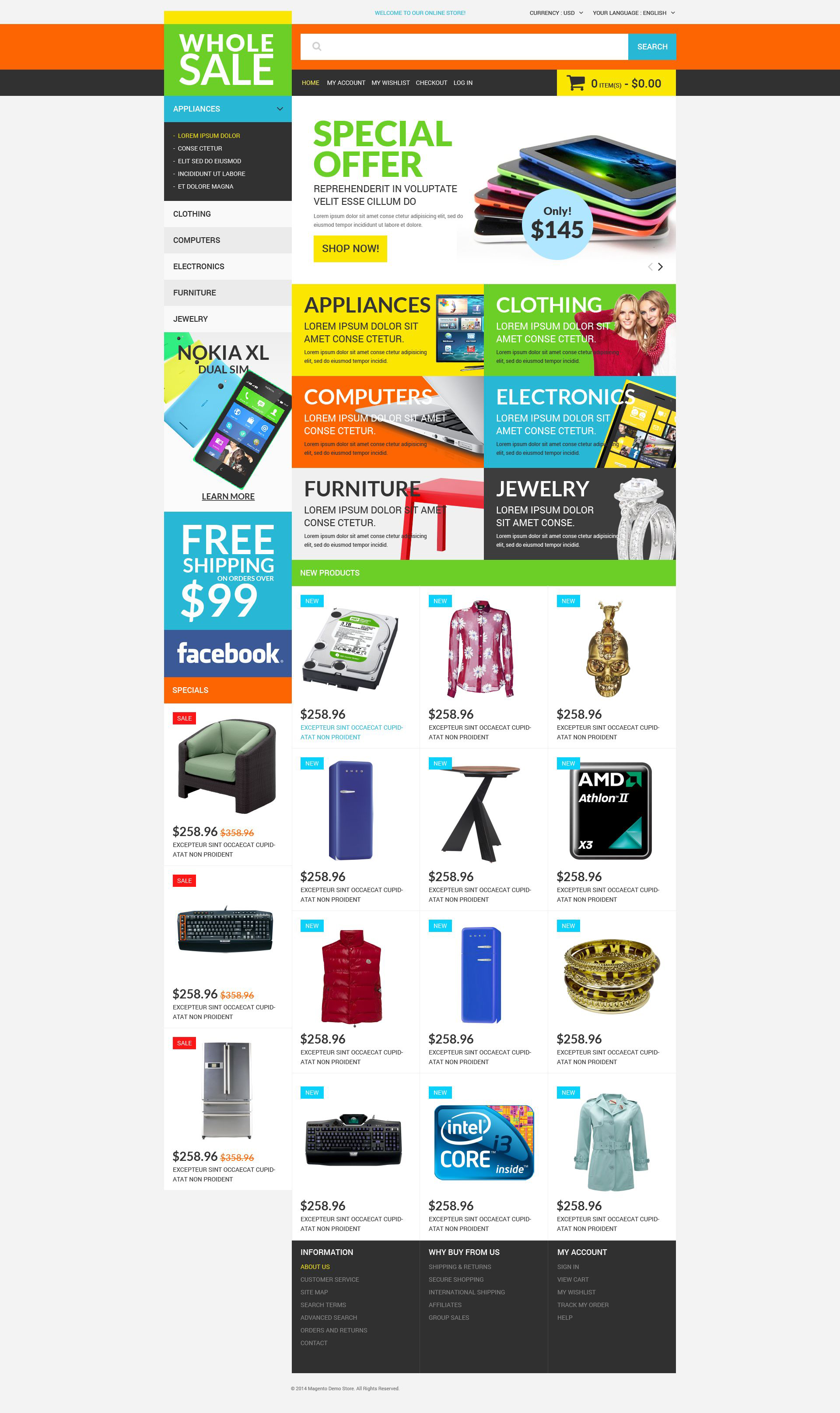 Wholesale Store Magento Theme